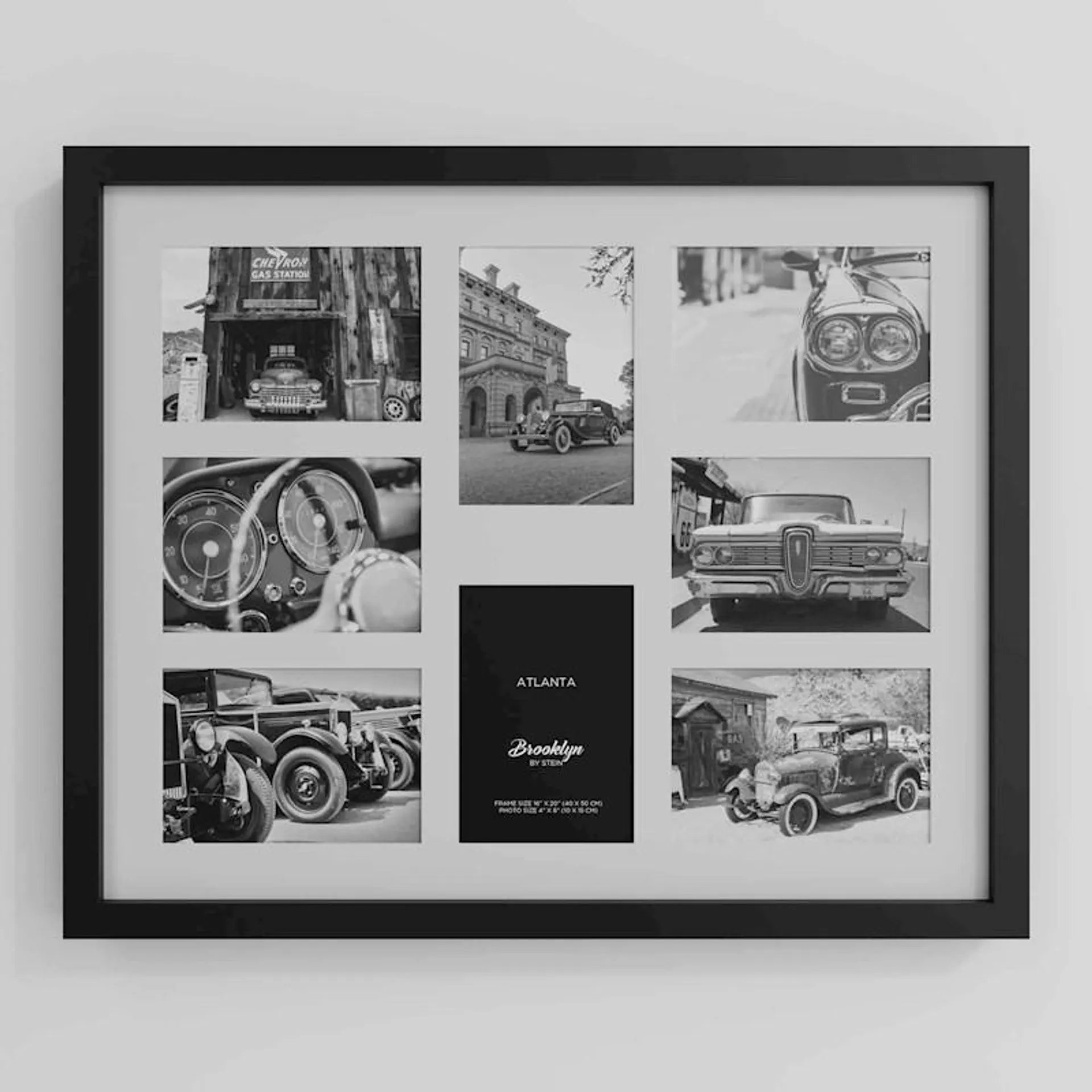 Brooklyn Atlanta Photo Frame Multi 8x Black 10x15cm