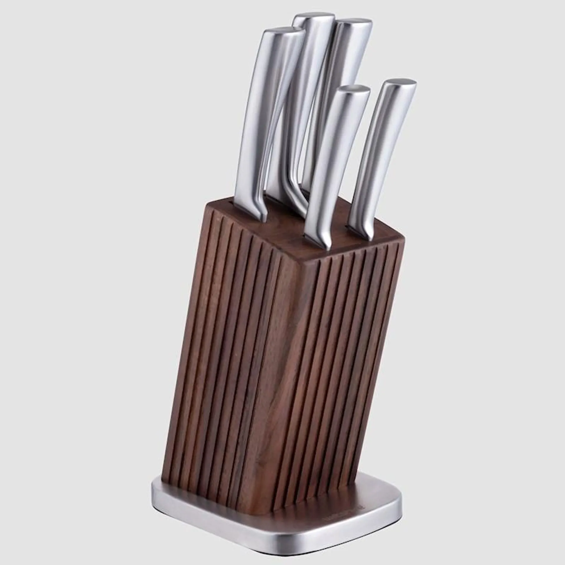 Wiltshire Knife Block Set Walnut 6 Piece