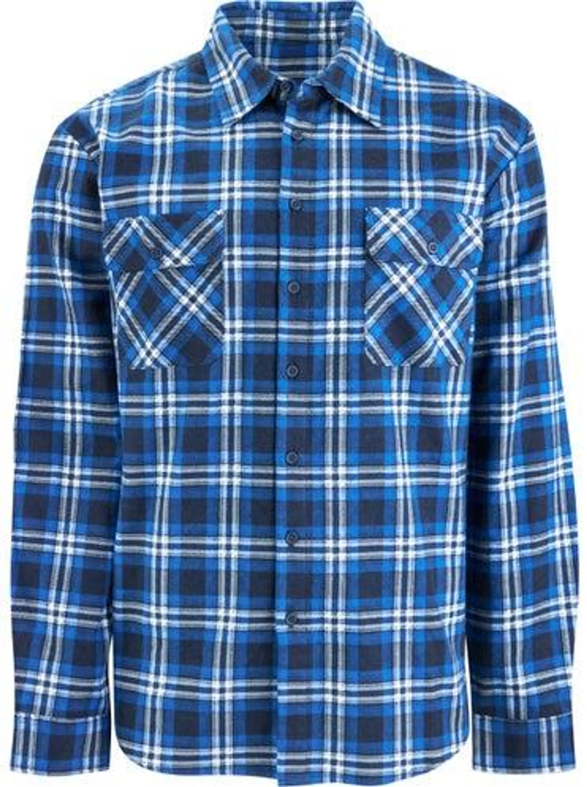 Men's Flannel Shirt in Blue