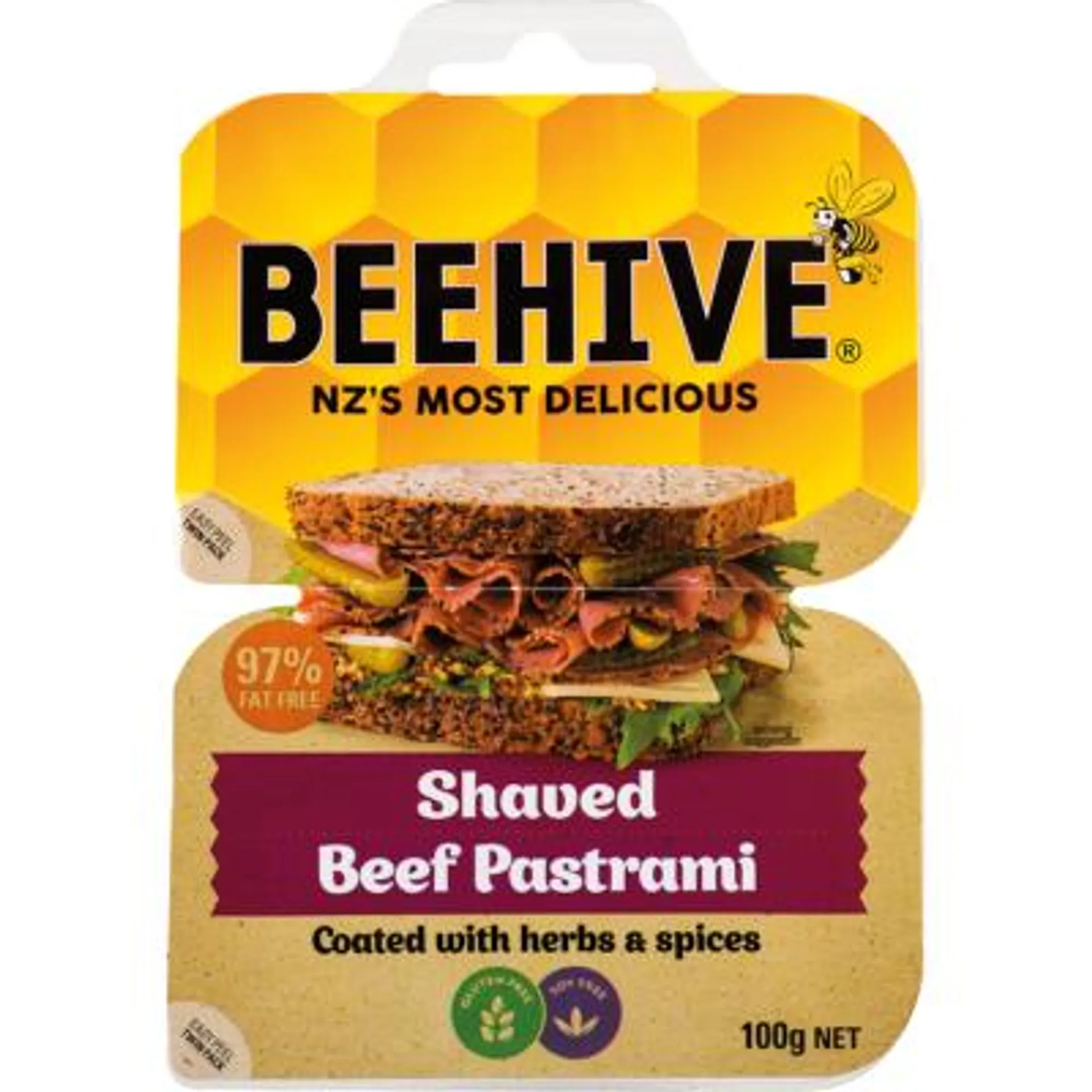 Beehive Shaved Beef Pastrami Twin Pack