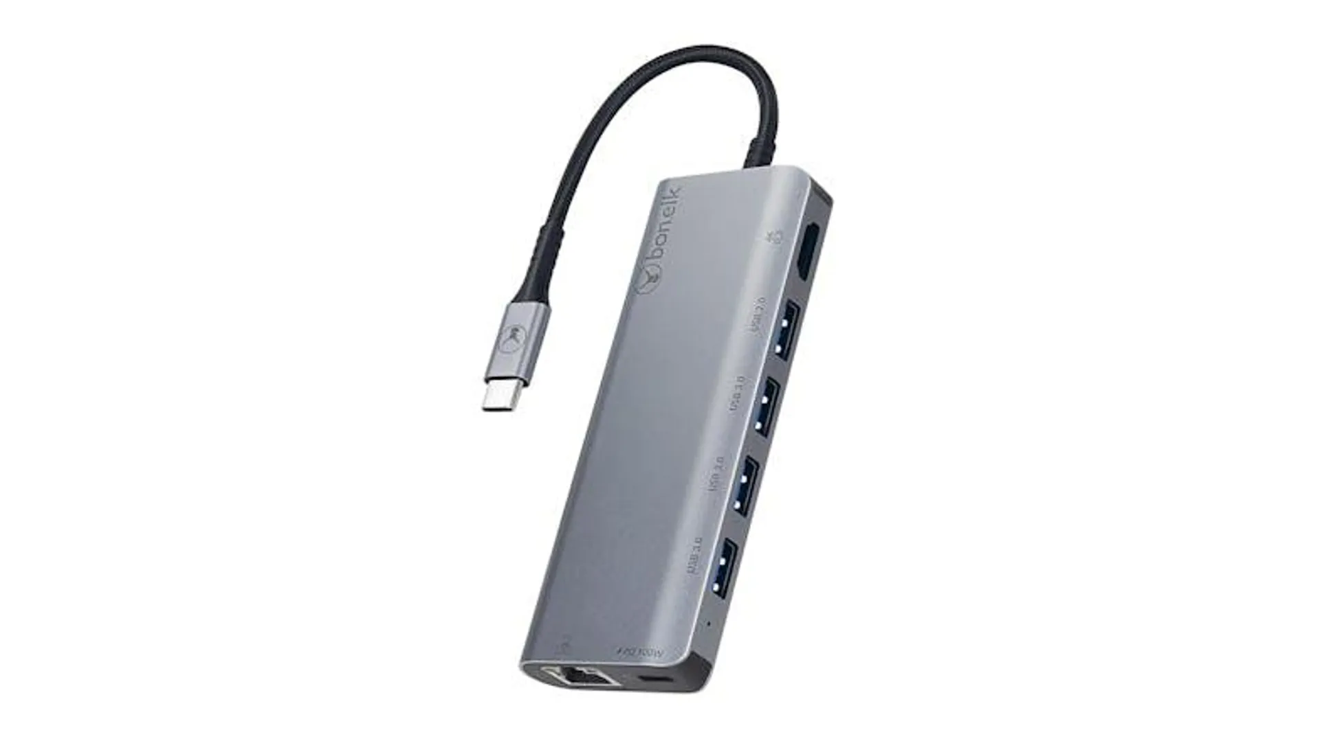 Bon.Elk Long-Life USB-C to 7-in-1 Multiport Hub - Space Grey (ELK-80028-R) Supports up to 100W Power Delivery