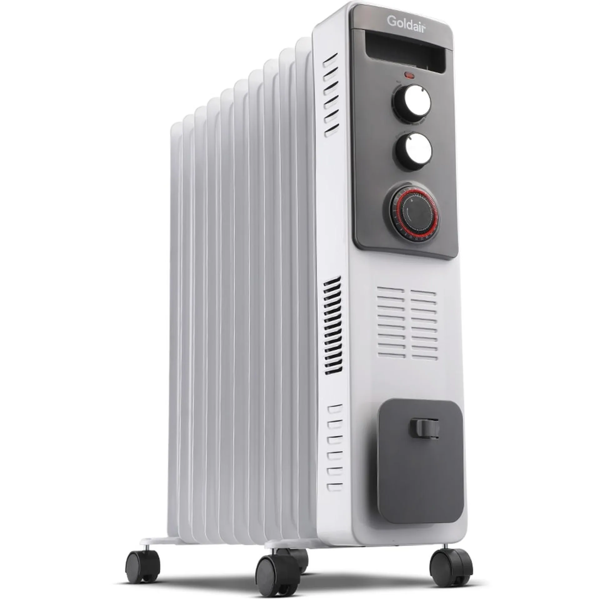 11 Fin Oil Column Heater with Turbo & Timer 2.4kW White