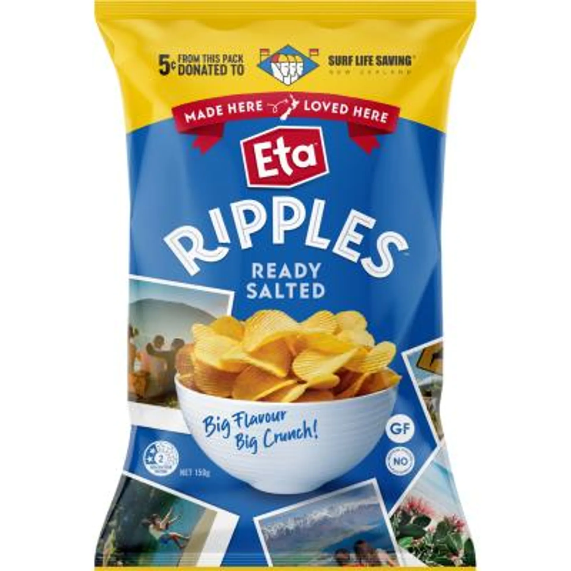 Eta Ripple Cut Ready Salted Potato Chips