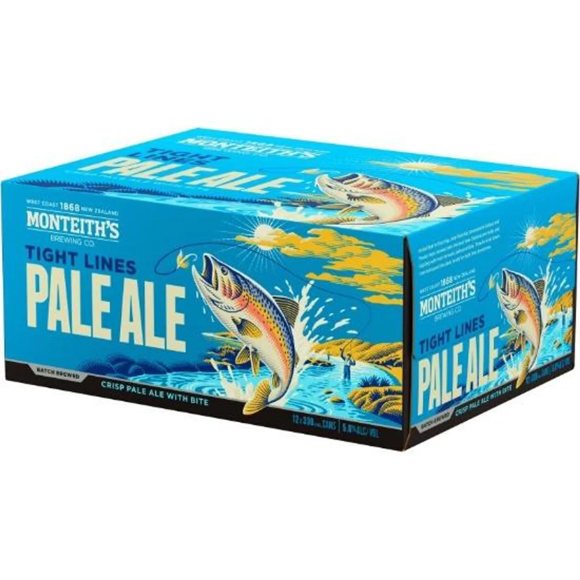 Monteith's Batch Brewed Tight Lines Pale Ale Cans 12x330ml