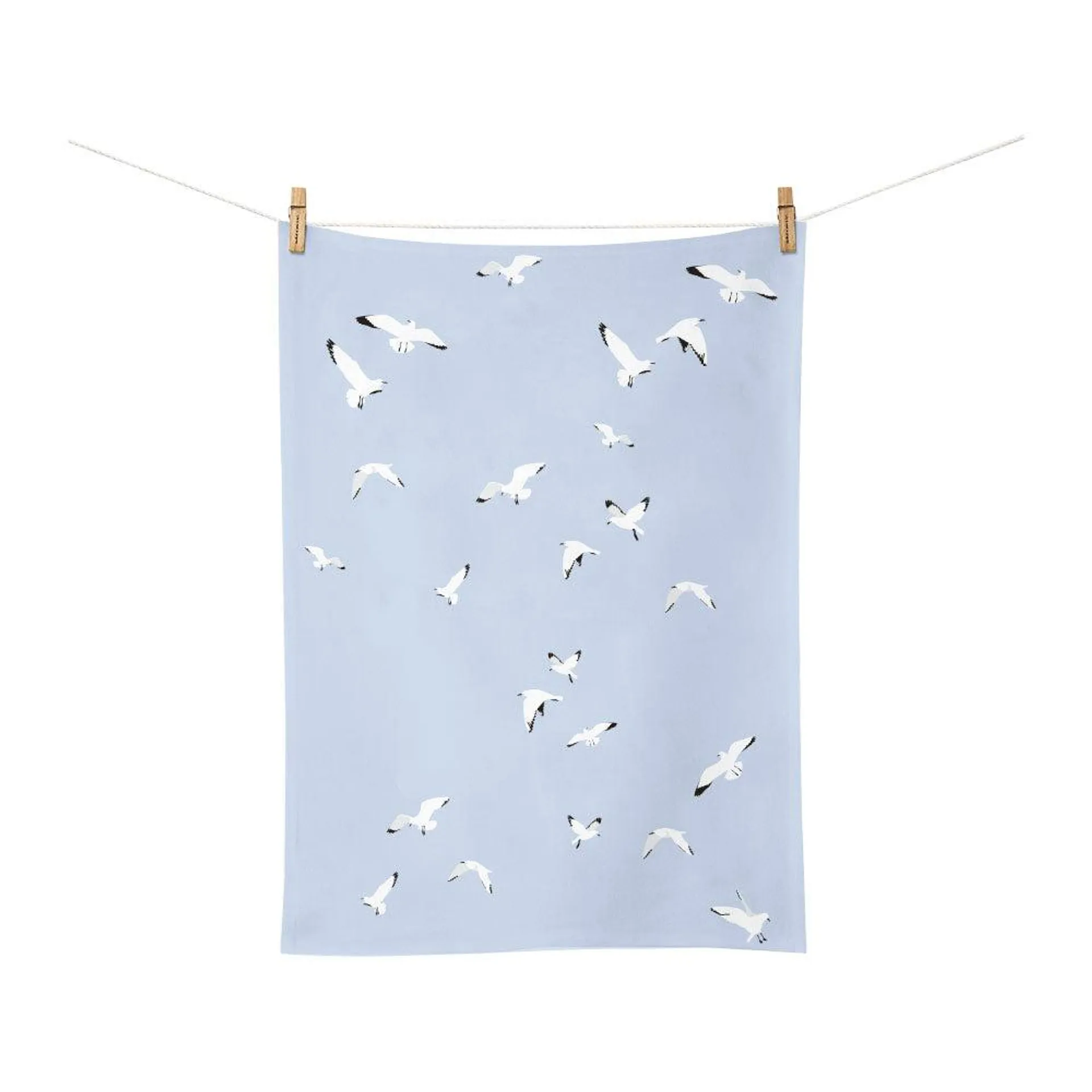 Flying Gulls Tea Towel