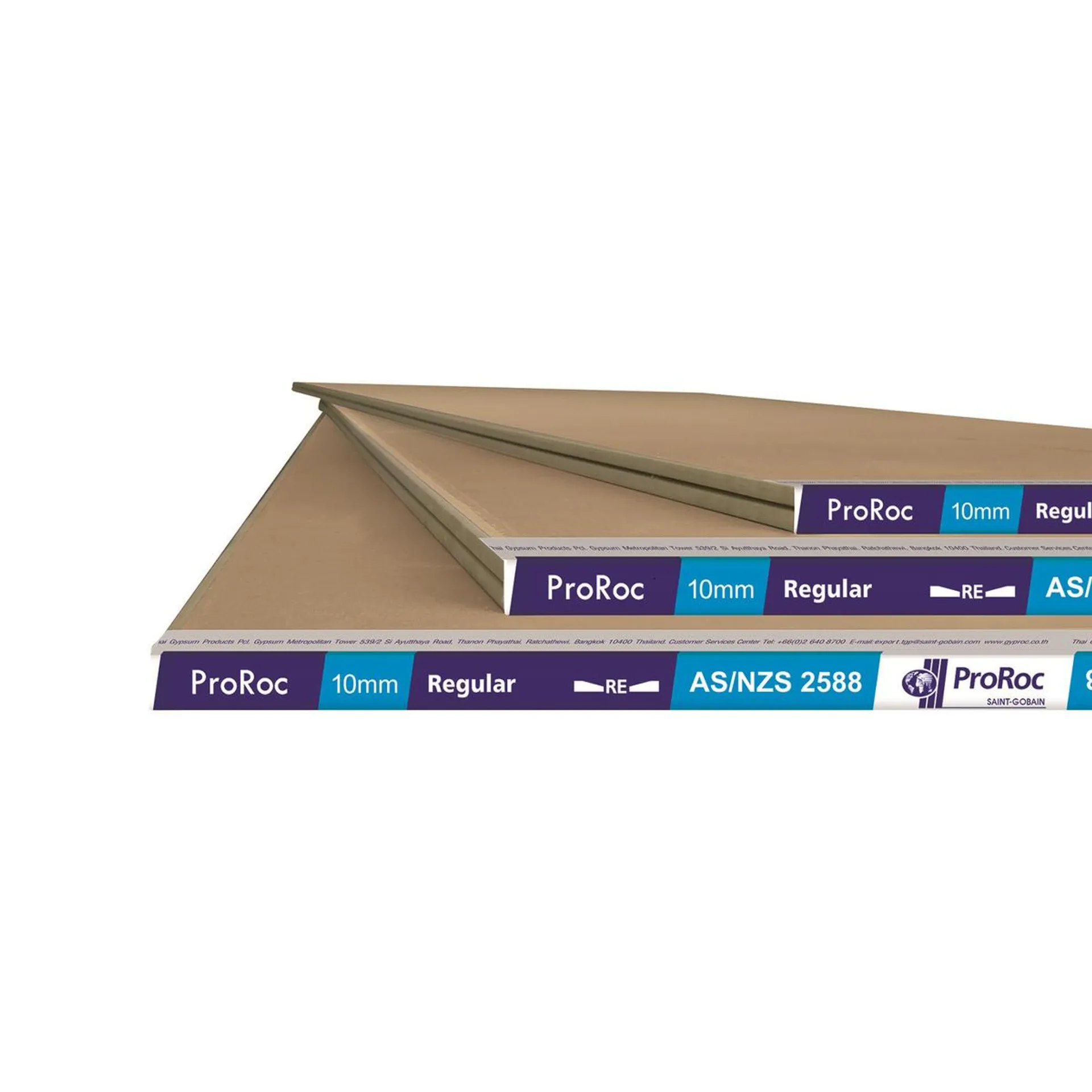 ProRoc 2400 x 1200 x 10mm Standard Plasterboard