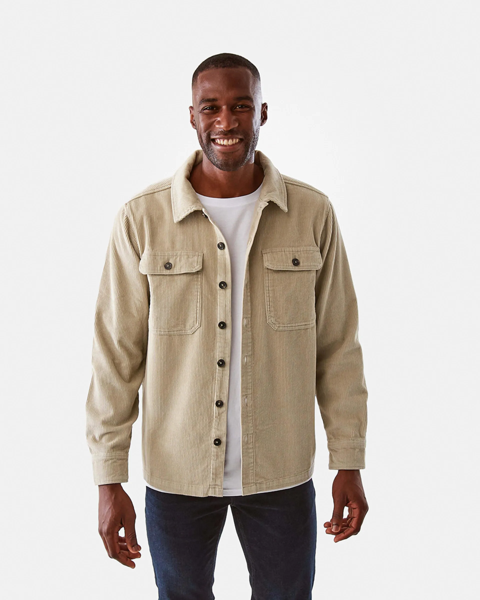 Long Sleeve Corduroy Overshirt