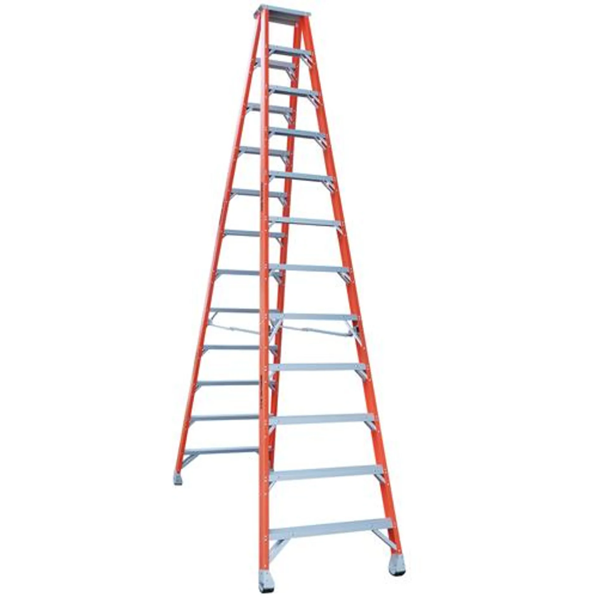 Indalex 4.3m Pro Series Fibreglass Double Sided Step Ladder