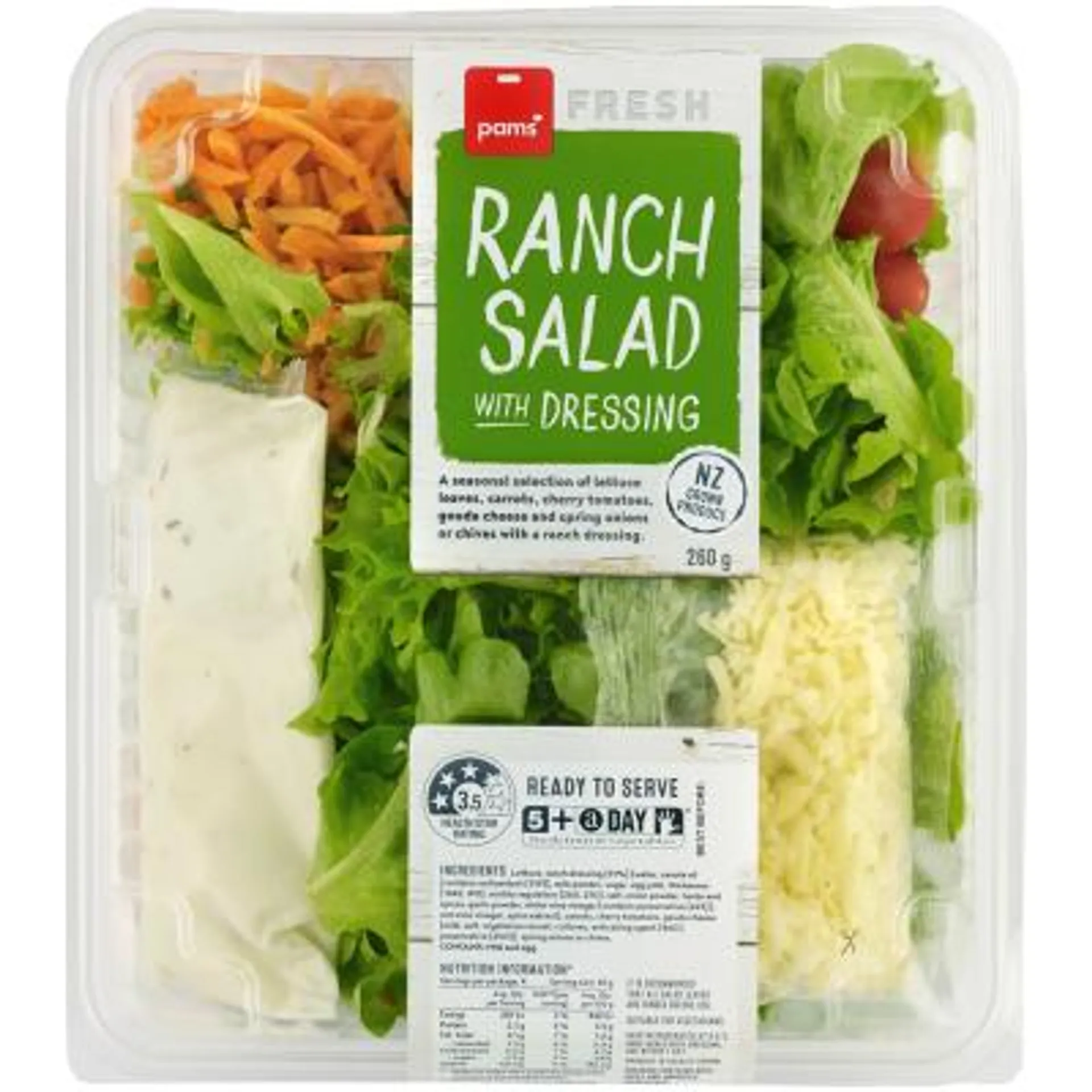 Pams Fresh Creamy Ranch Salad