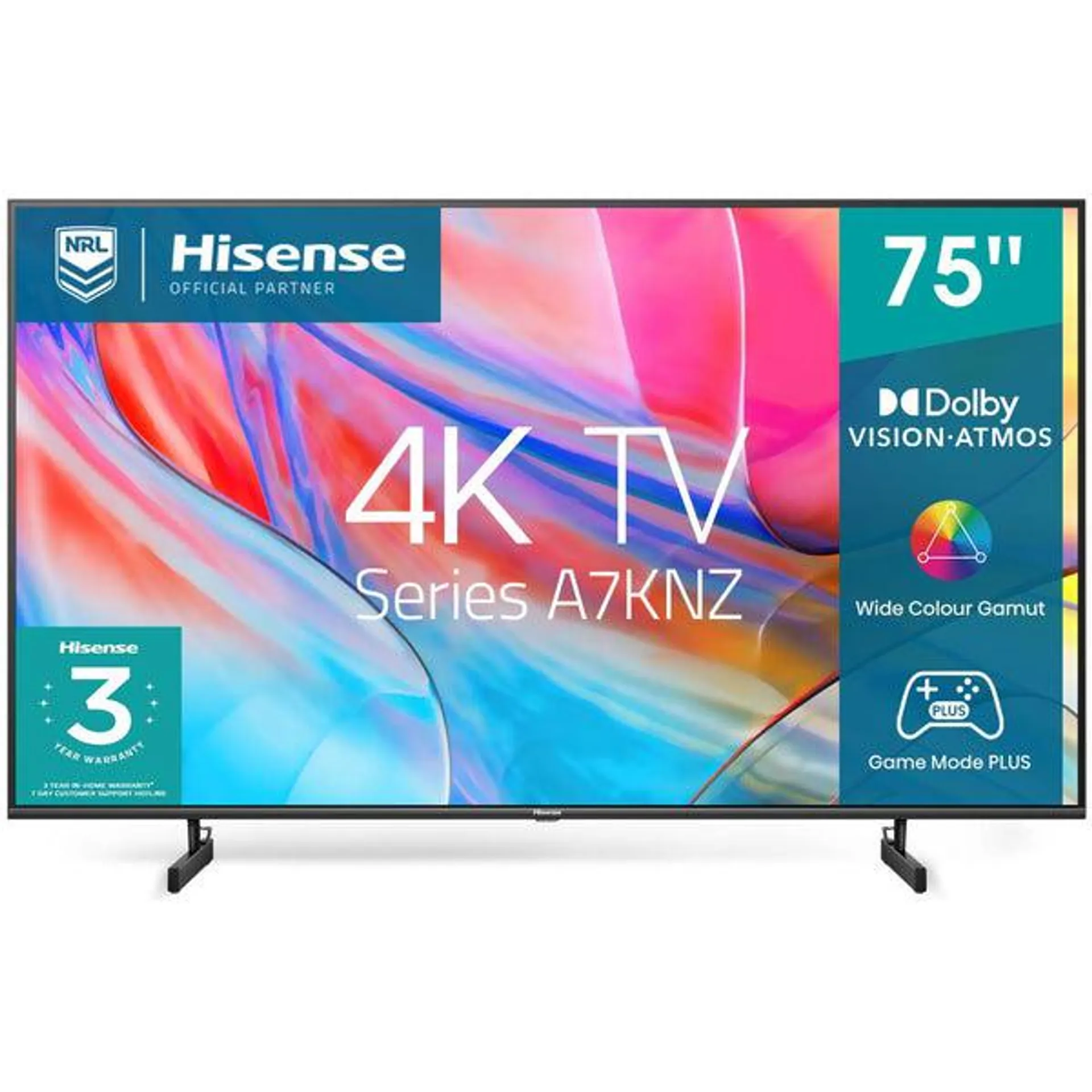 Hisense 75" A7KNZ 4K UHD LED Smart TV (2023)