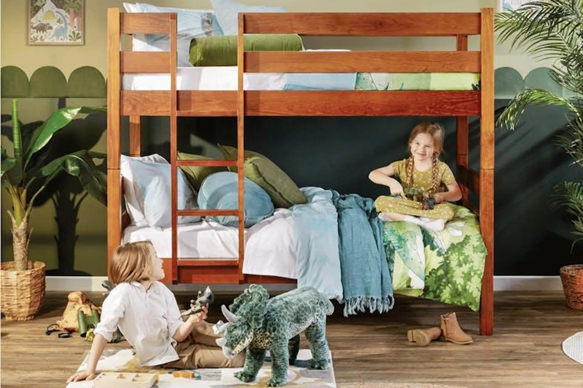 Noah Single Bunk Bed Frame - WS Rimu