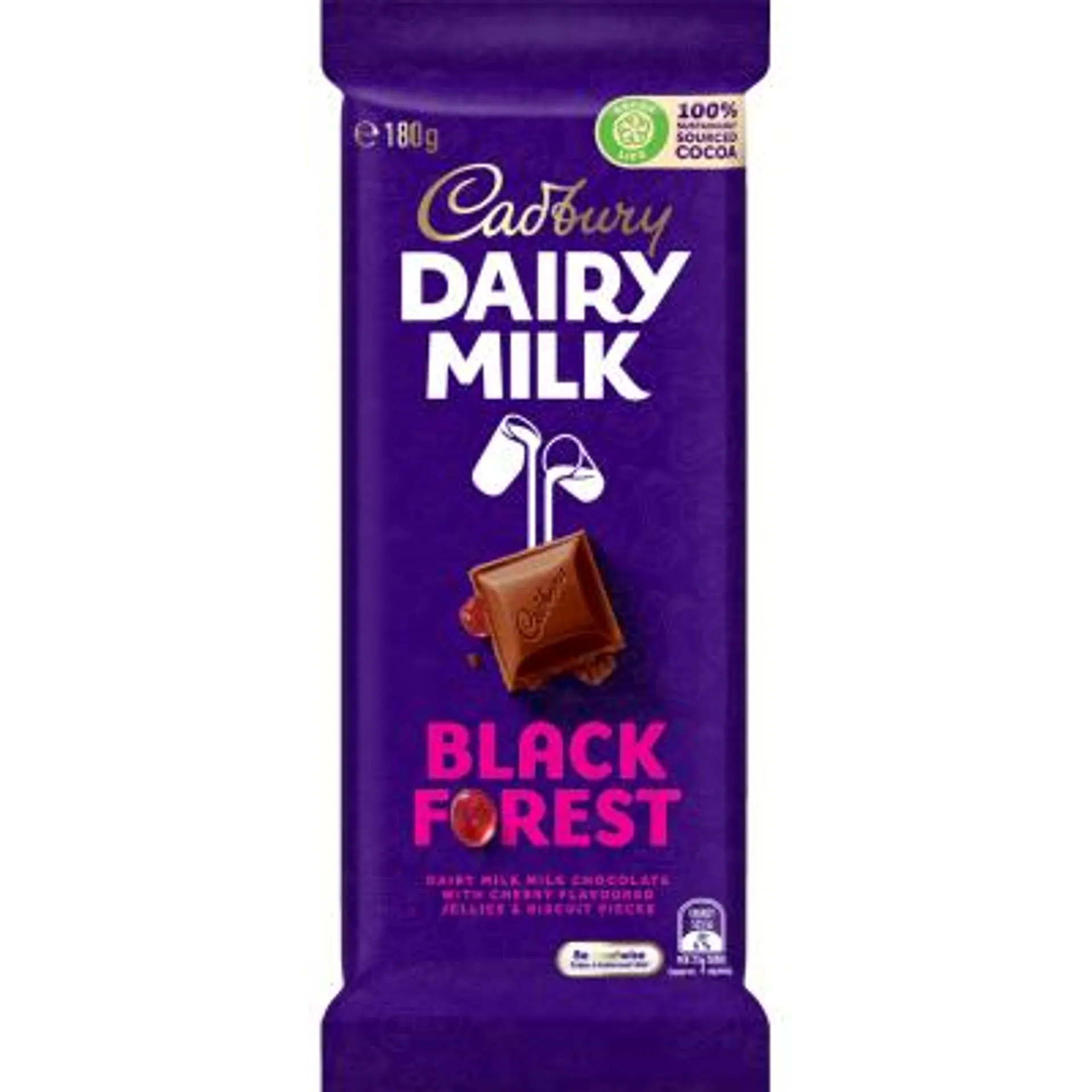 Cadbury Dairy Milk Black Forest Chocolate Block