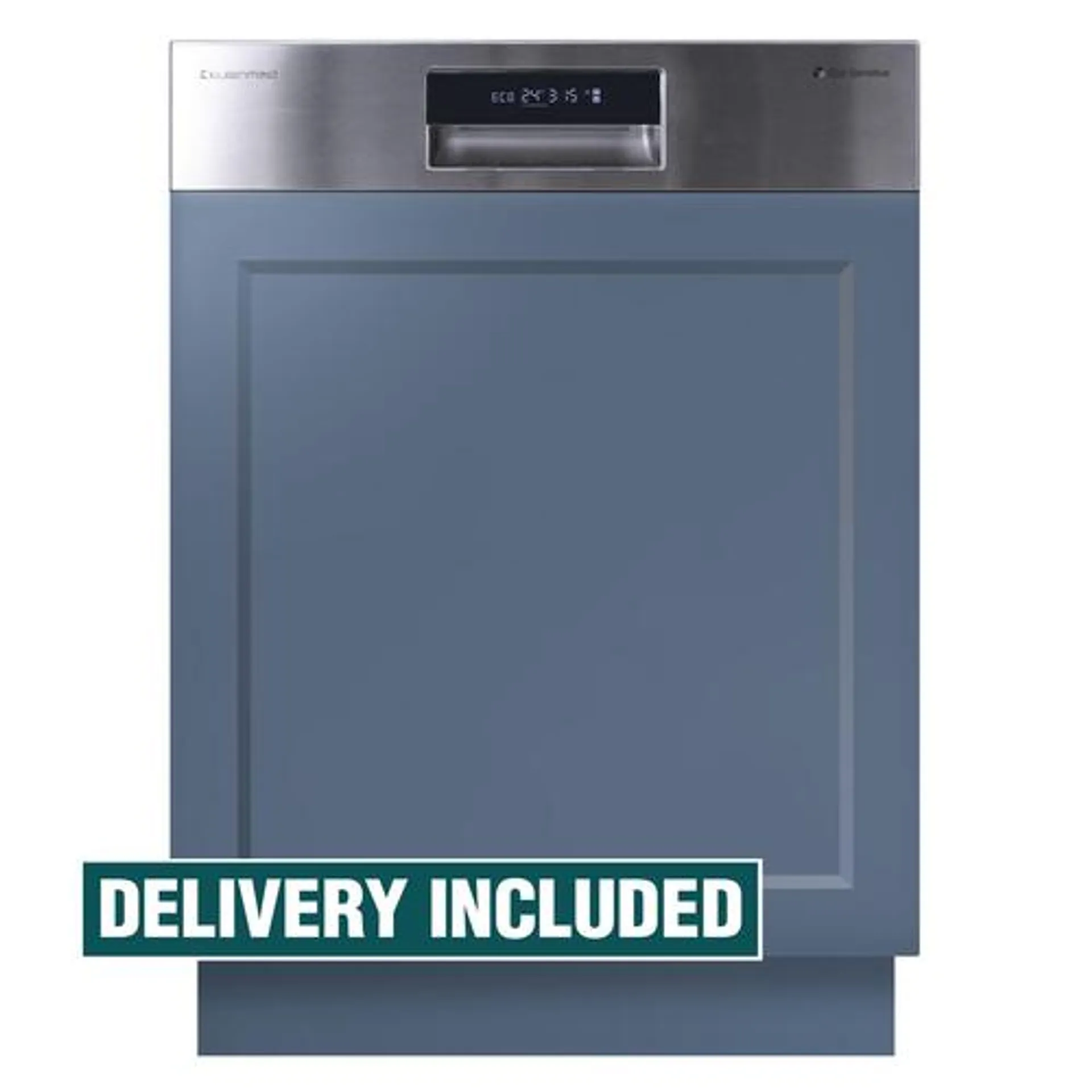 Kleenmaid WELS 5 Star 12L/w 60cm Stainless Steel Semi Integrated Dishwasher