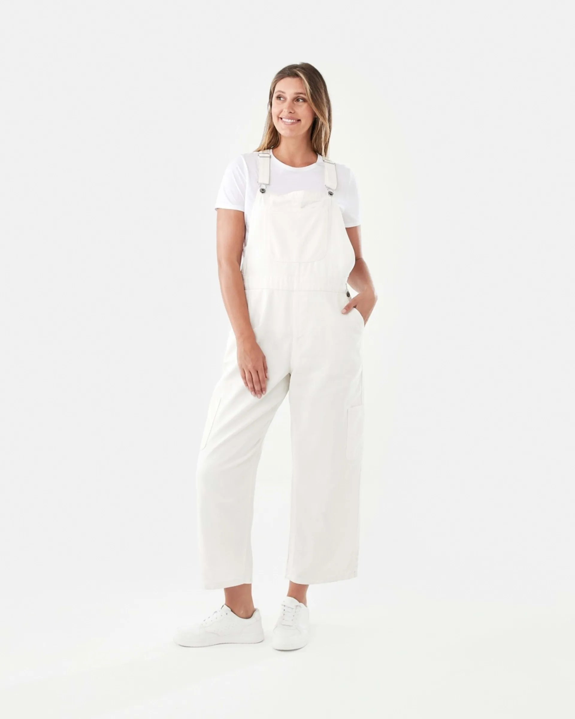 Sleeveless Cargo Dungarees