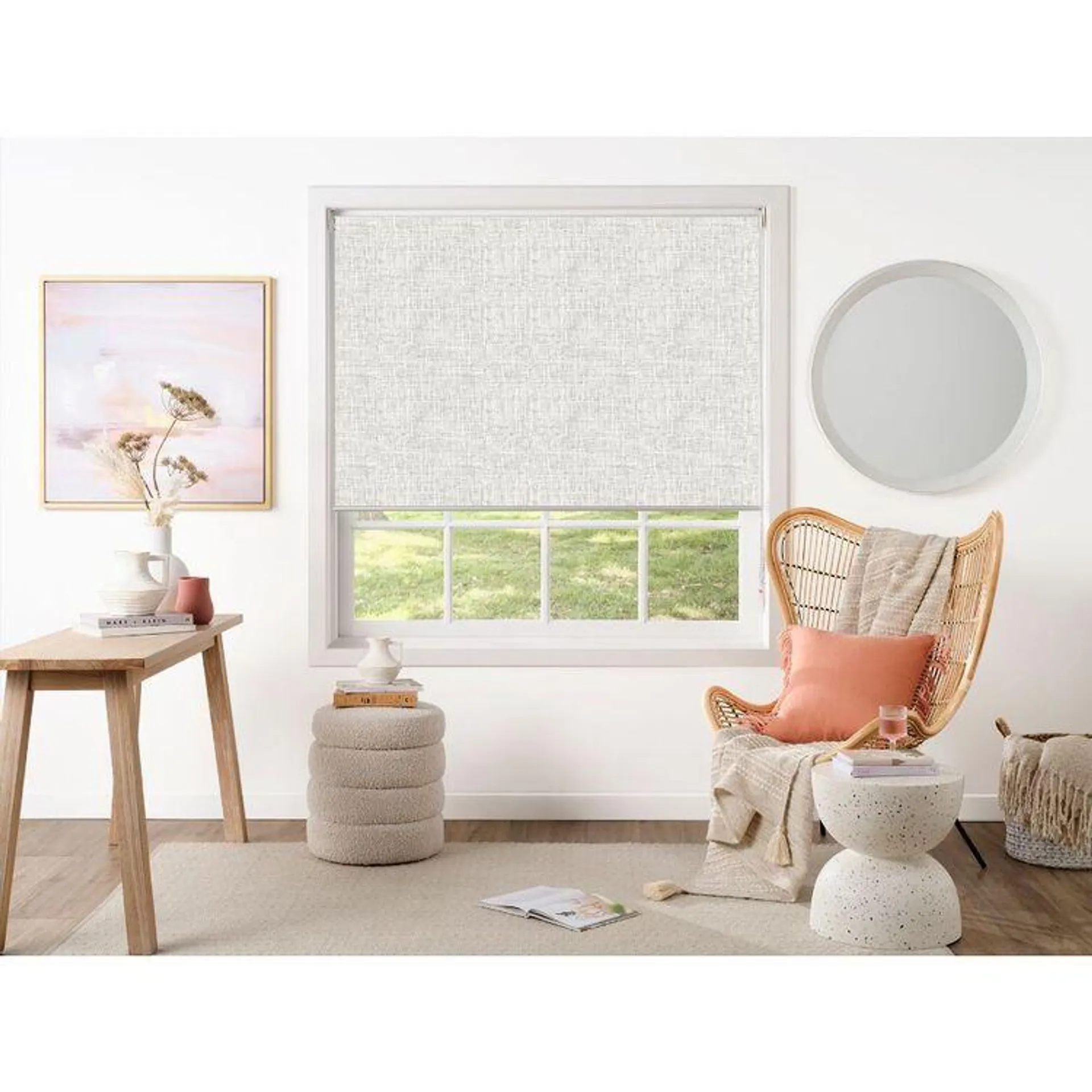 Gummerson Neutrals Blockout Roller Blind Stone