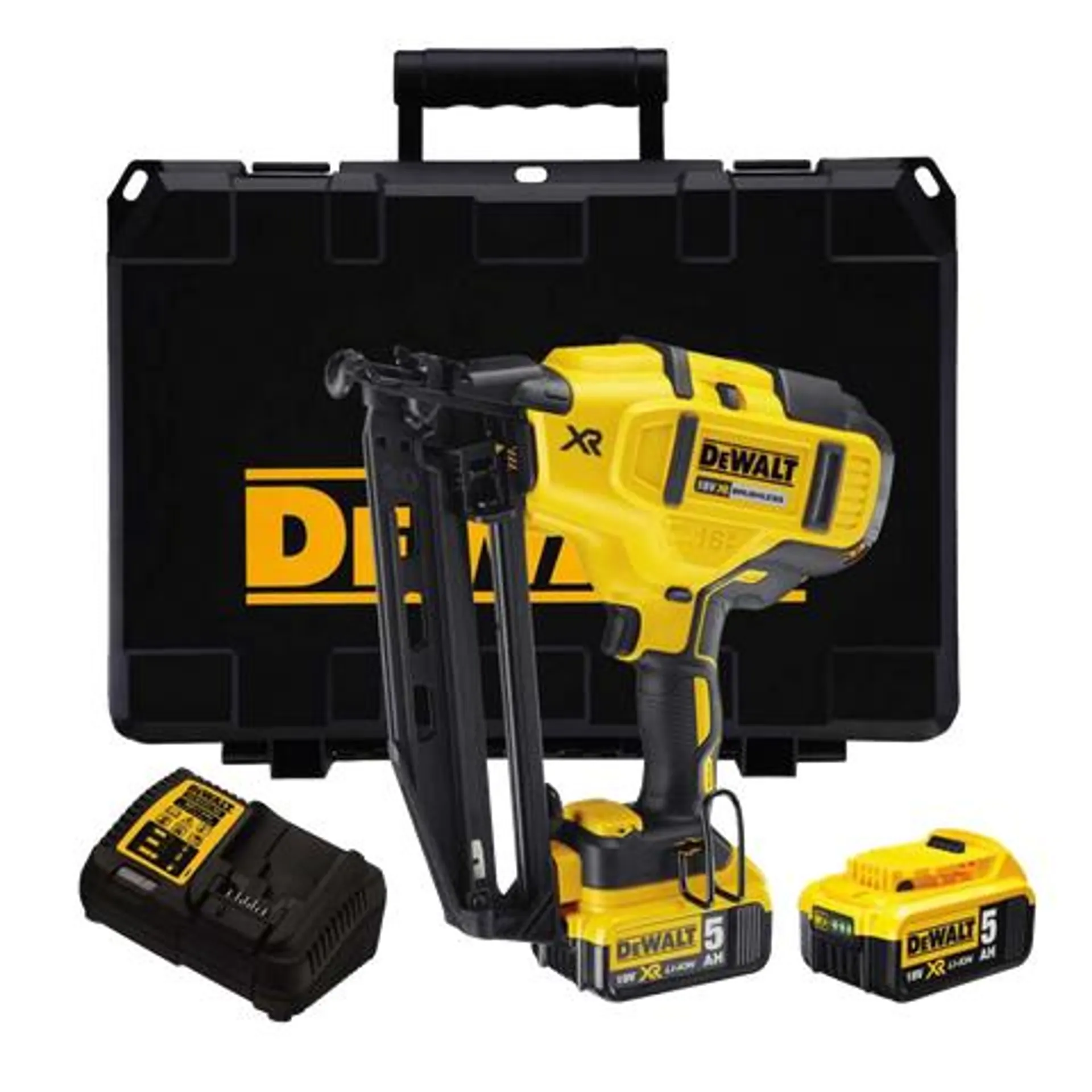 DeWalt Cordless Finish Nailer Brushless 16Ga 18v 5Ah