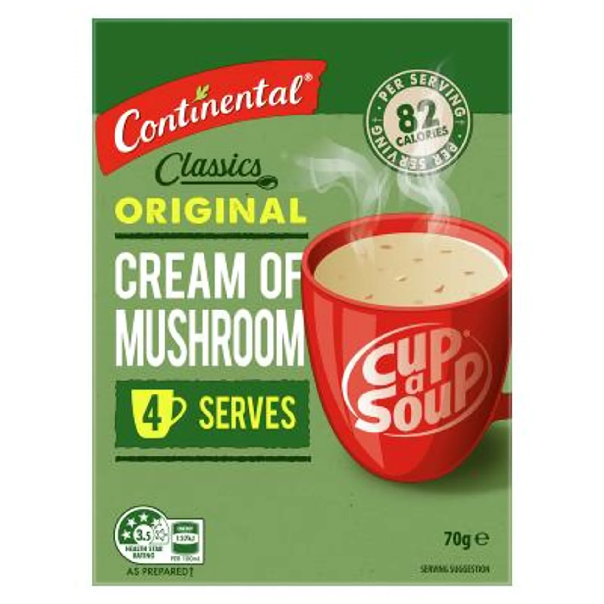 Continental Original Cream Of Mushroom Cup a Soup