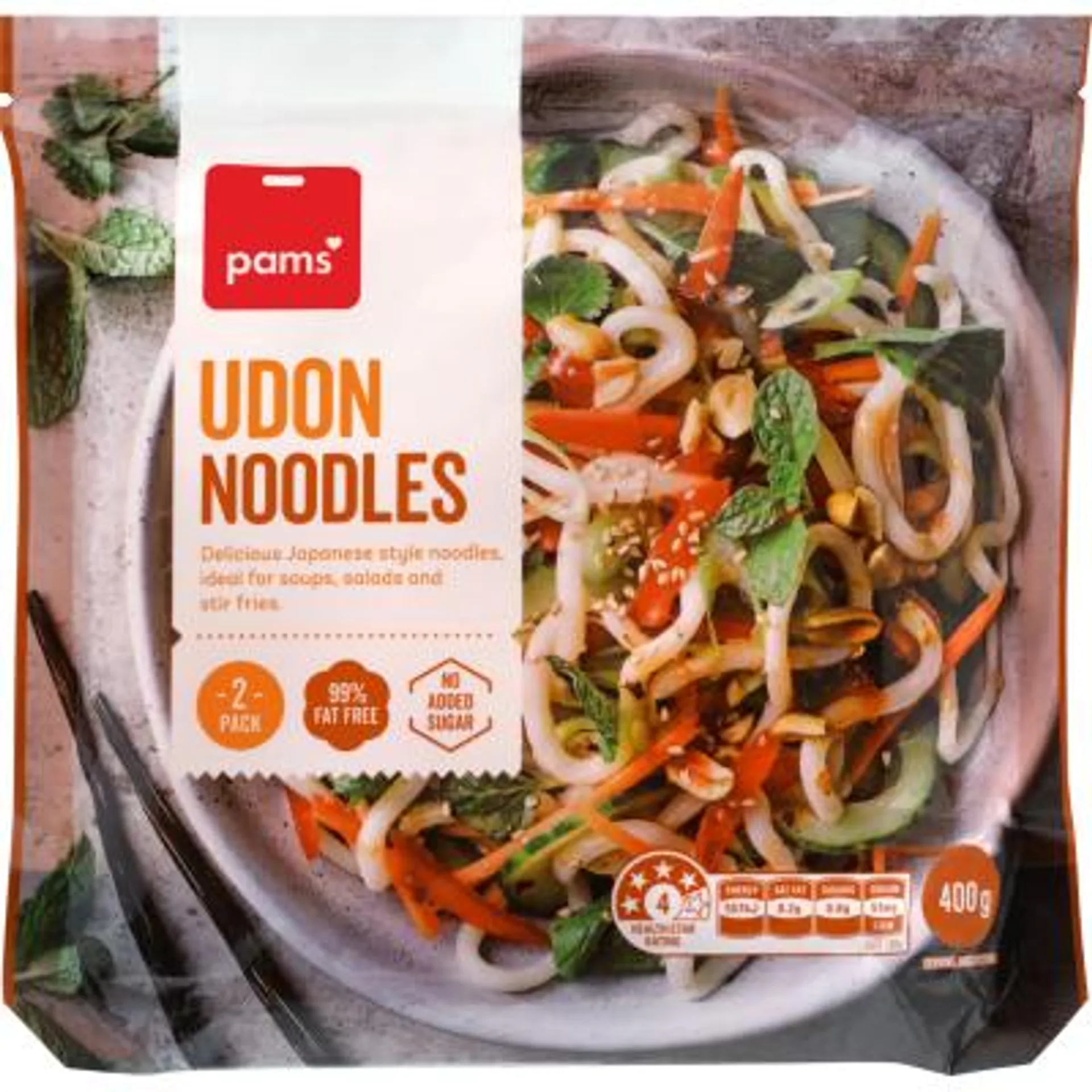 Pams Udon Noodles Twin Pack