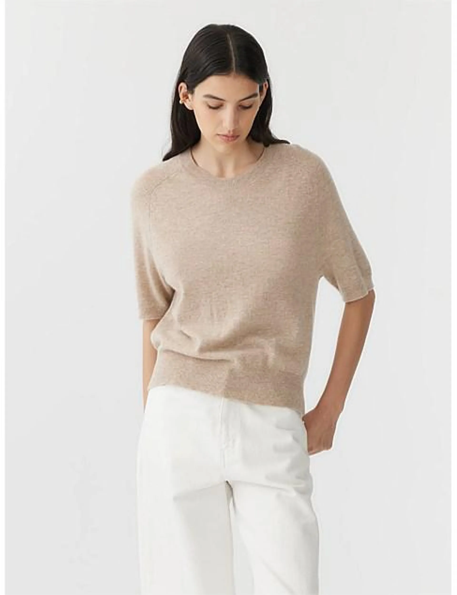 Wool Cashmere T.Shirt Knit