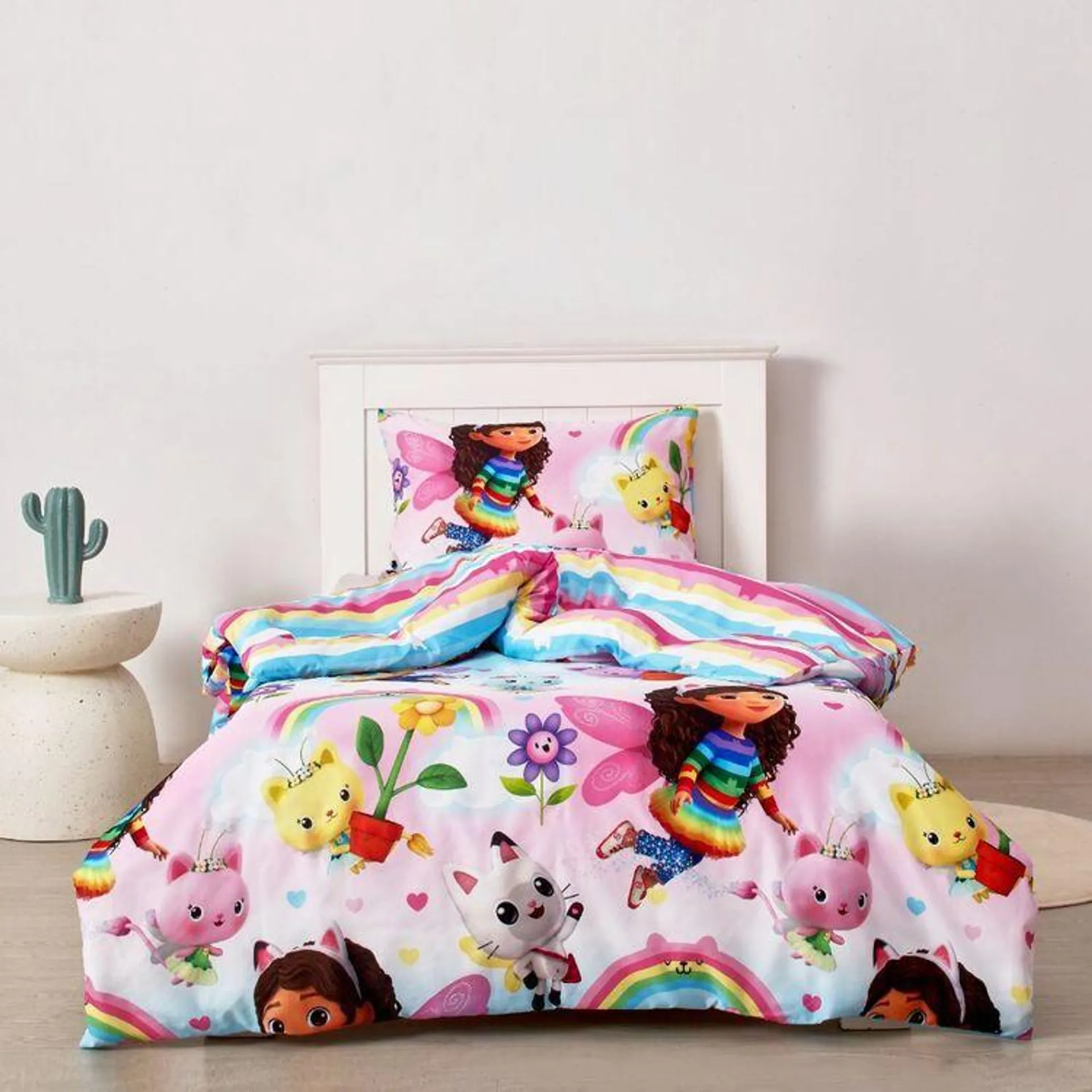 Gabbys Dollhouse Quilt Cover Set Multicoloured