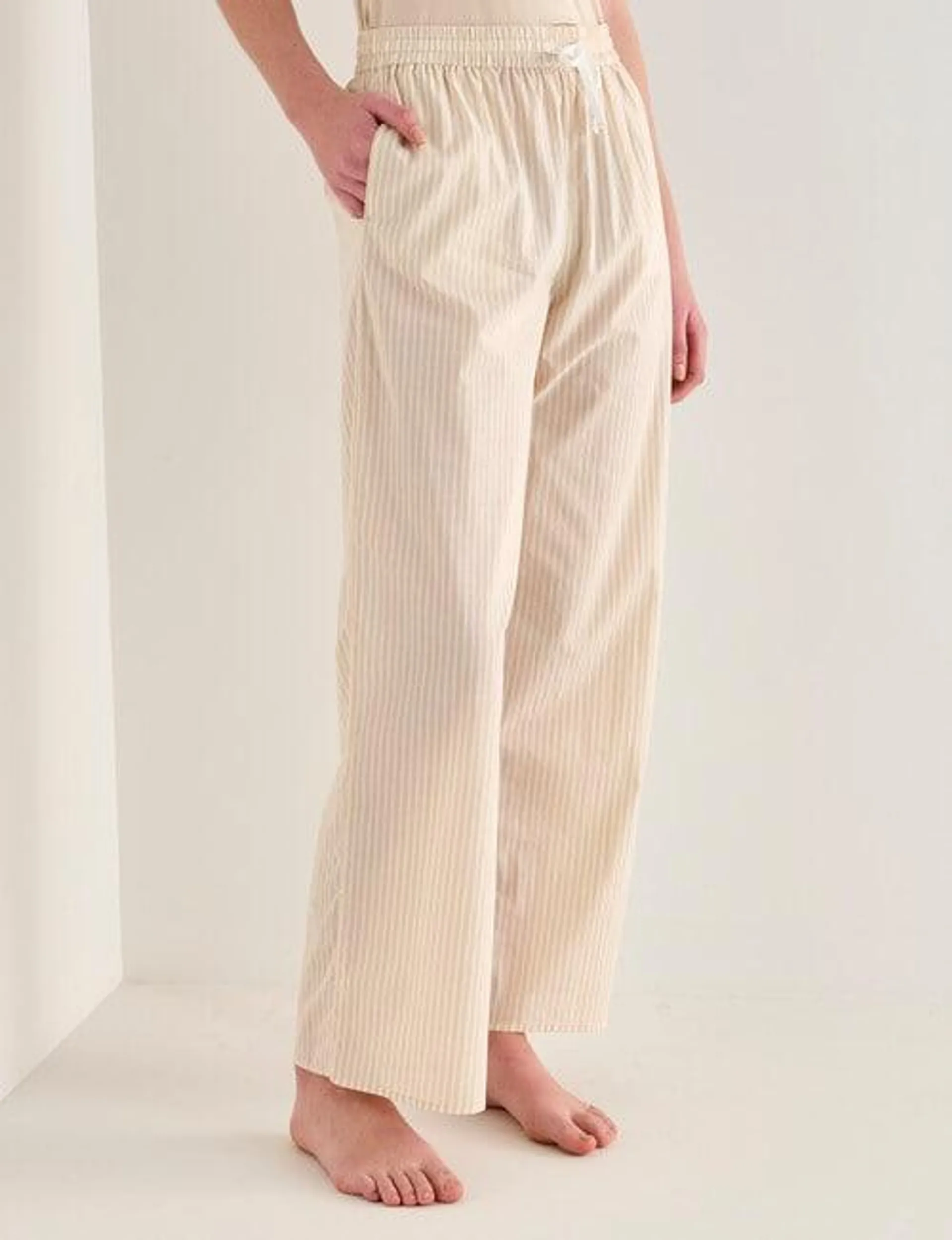 Mineral Sleep Stripe Pant, Sand