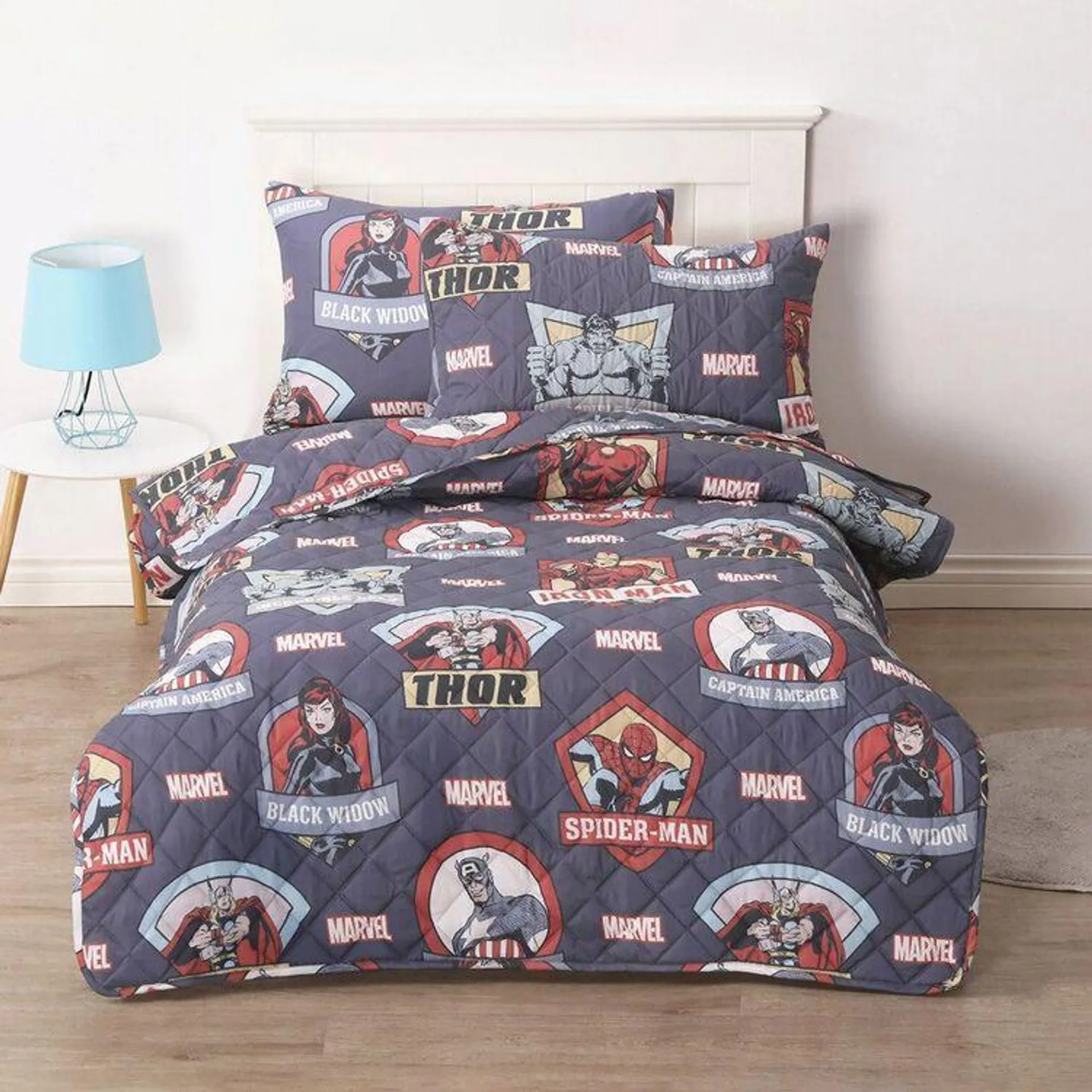 Disney Marvel Comforter Set Navy