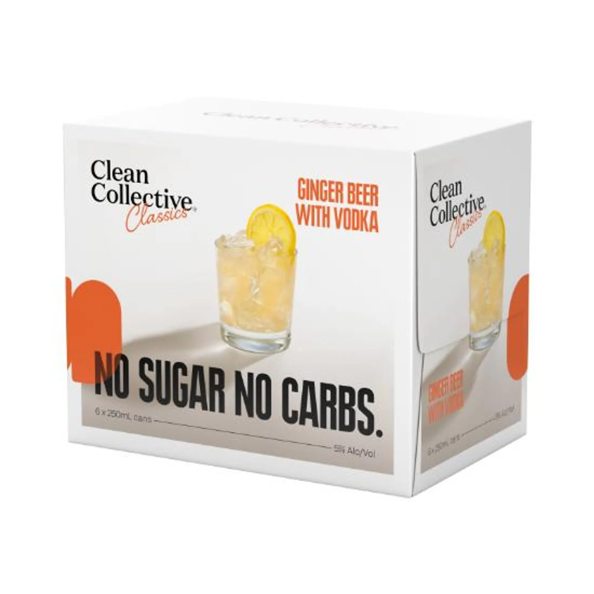 Clean Collective Classics Ginger Beer 5% Cans 6x250ml