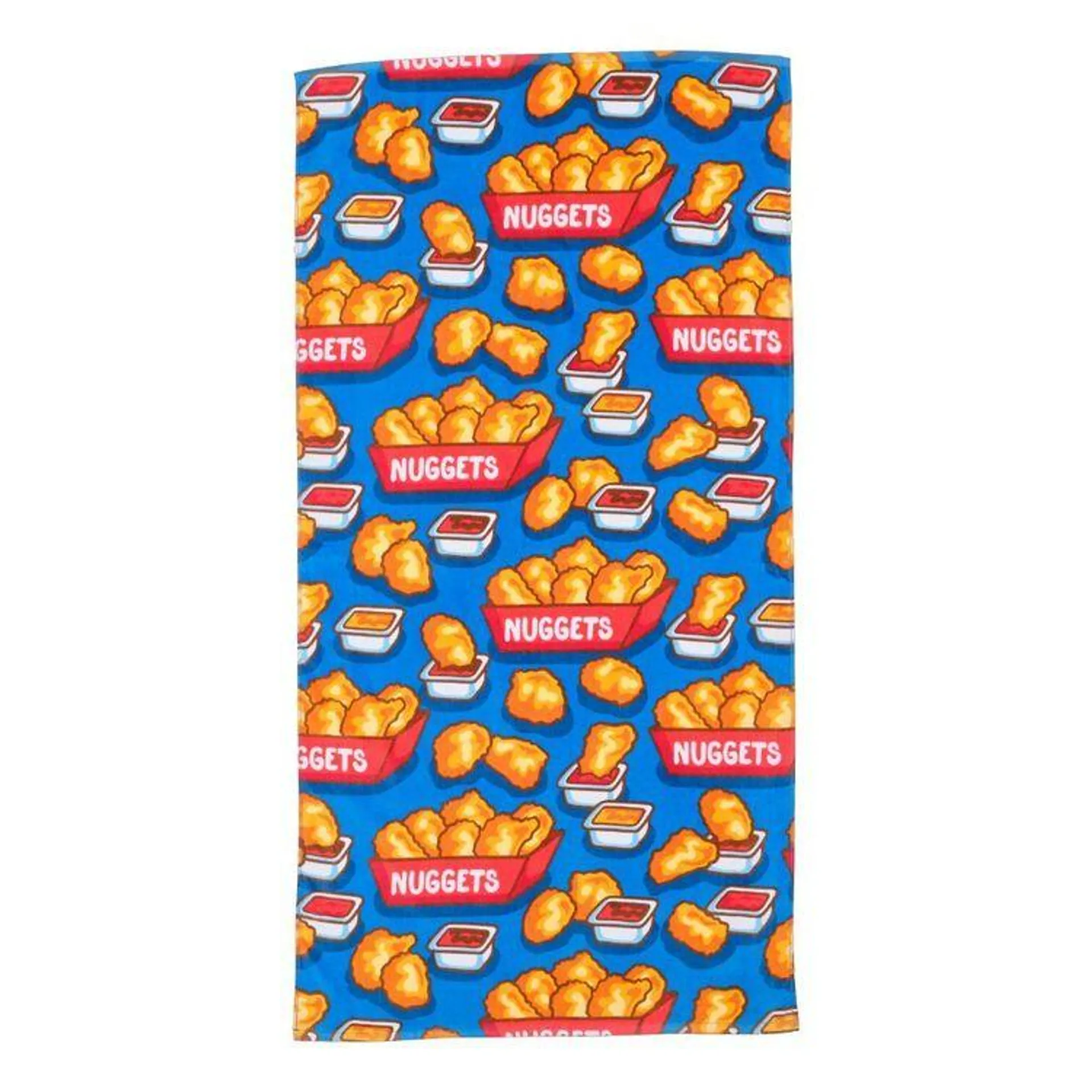 KOO X Laura Wayne Chicken Nugget Bath Towel Blue Bath Towel