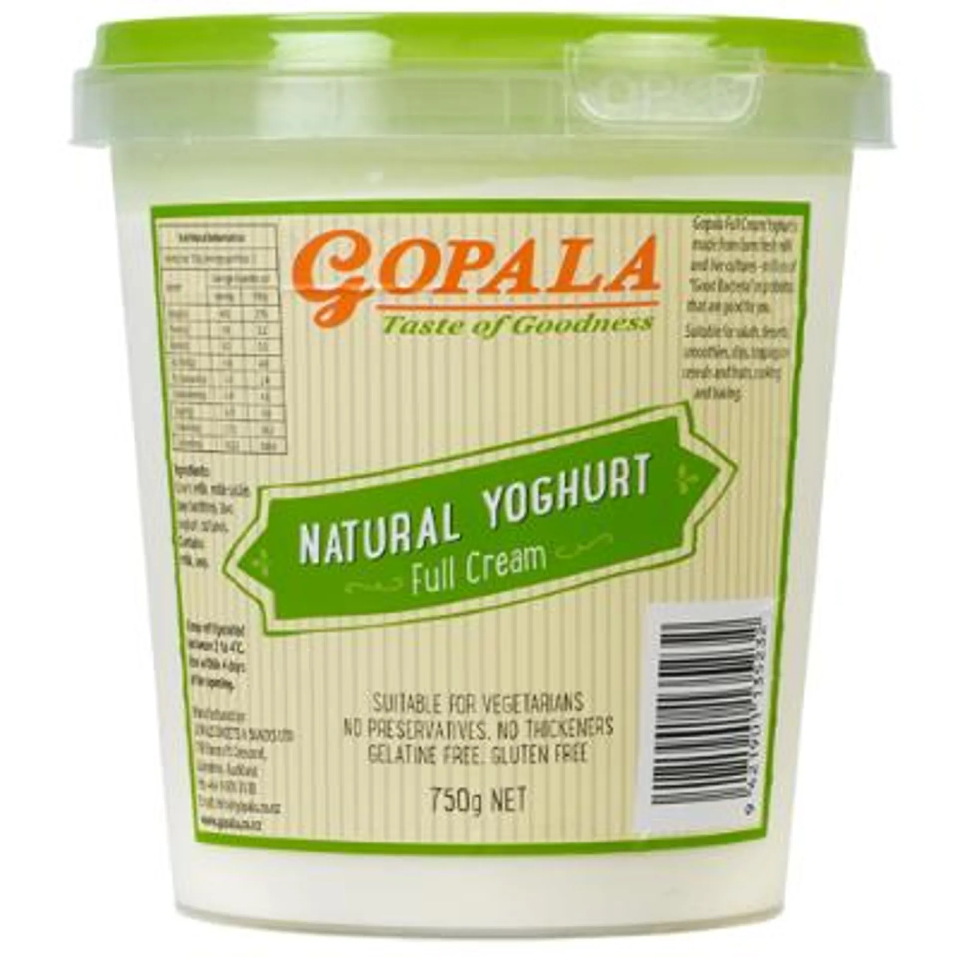 Gopala Natural Full Cream Yoghurt