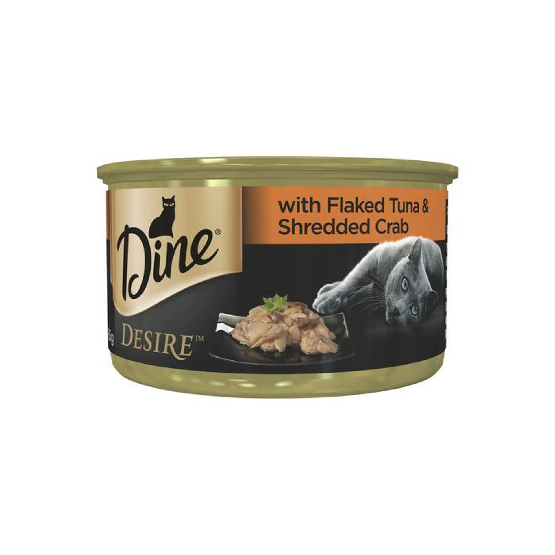 Dine Desire Flaked Tuna & Shredded Crab Cat Food 85g