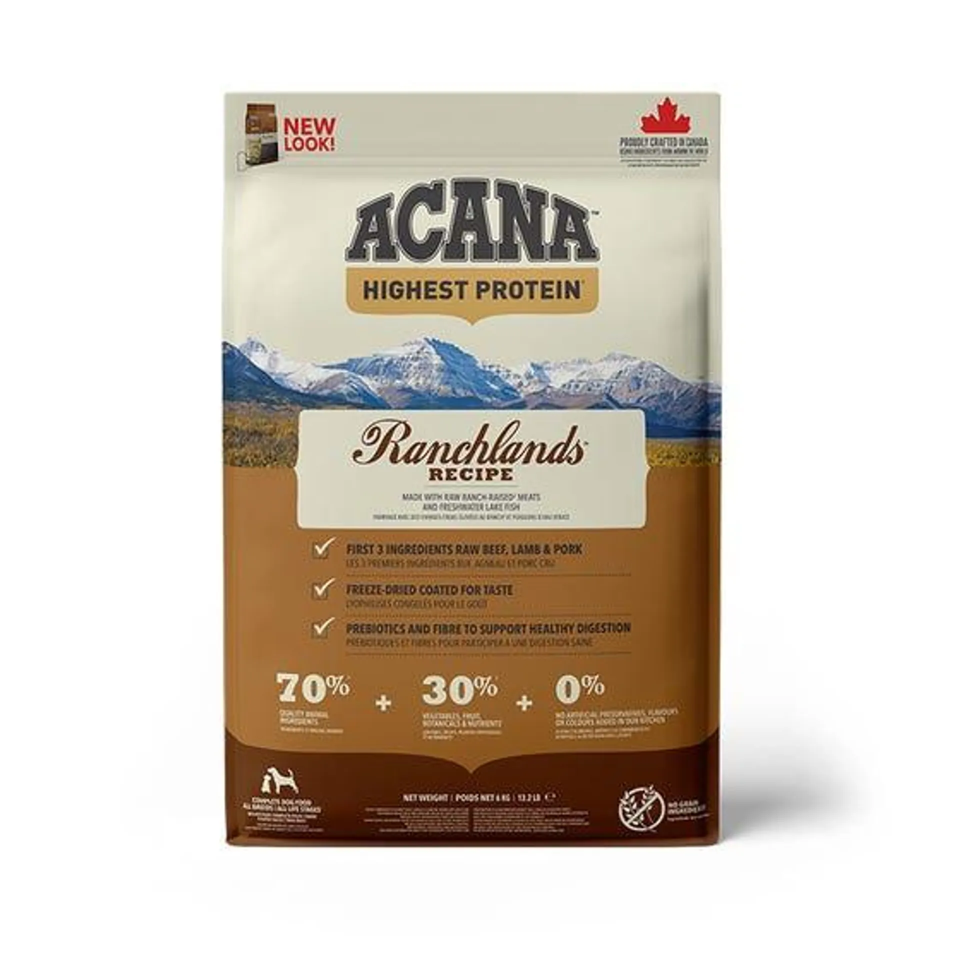 Acana Grain Free Regionals Ranchlands Dog Food 6kg