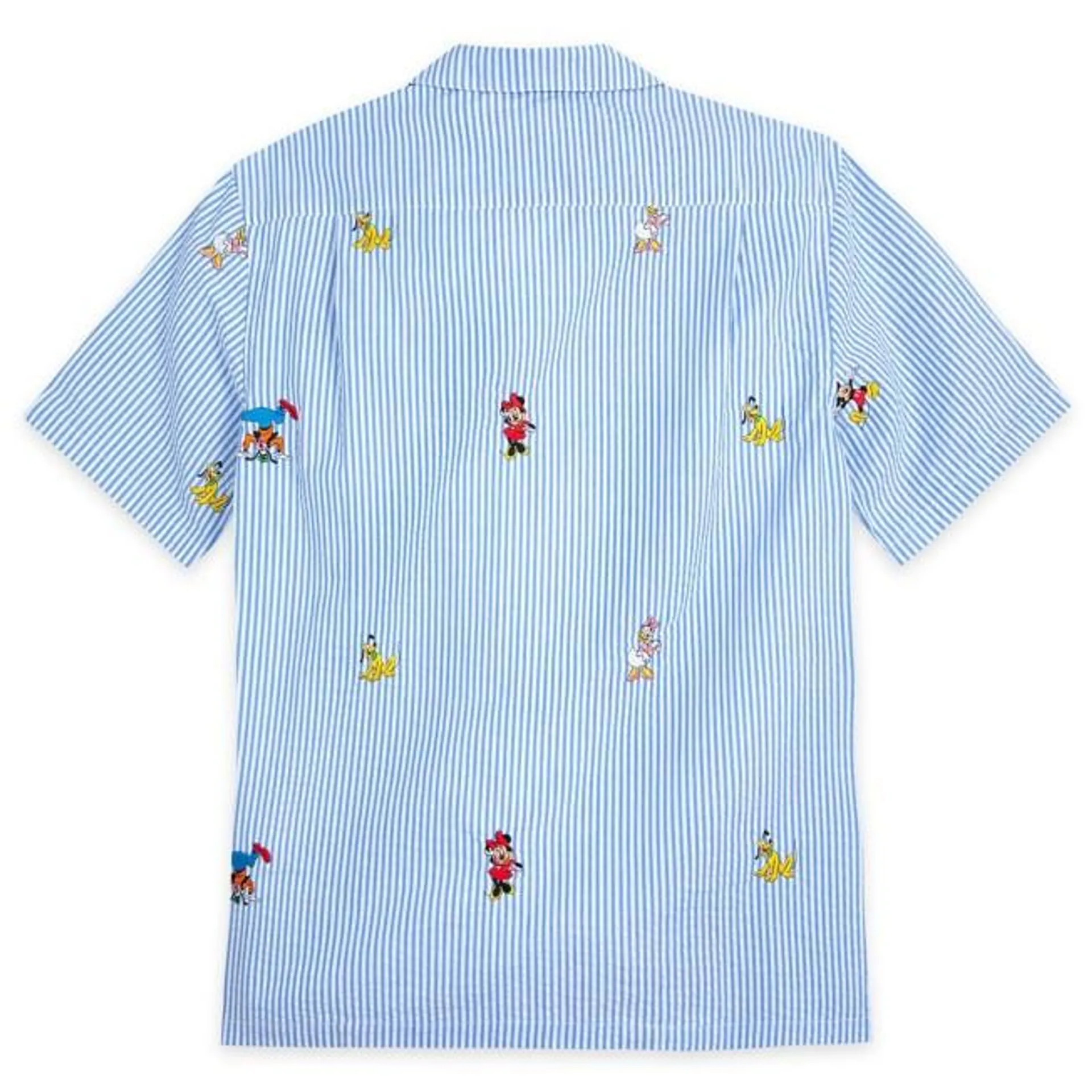 Mickey Mouse and Friends Woven Striped Shirt for Adults