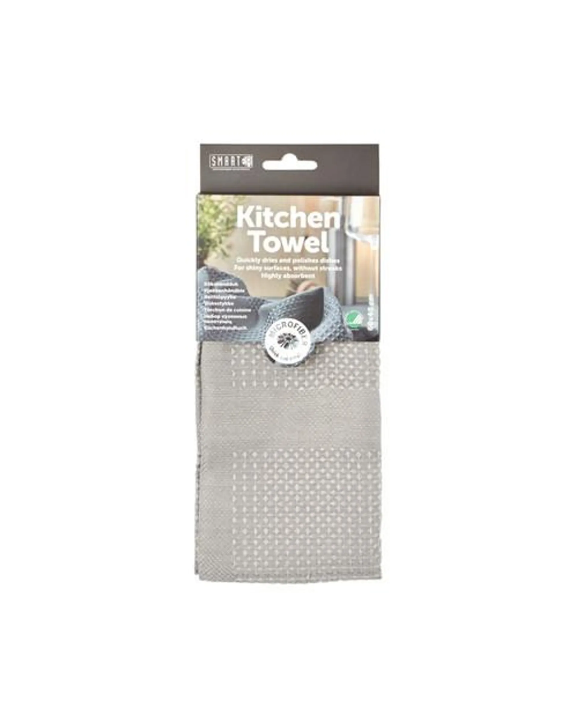 Smart Microfibre Kitchen Towel 60x40cm Grey
