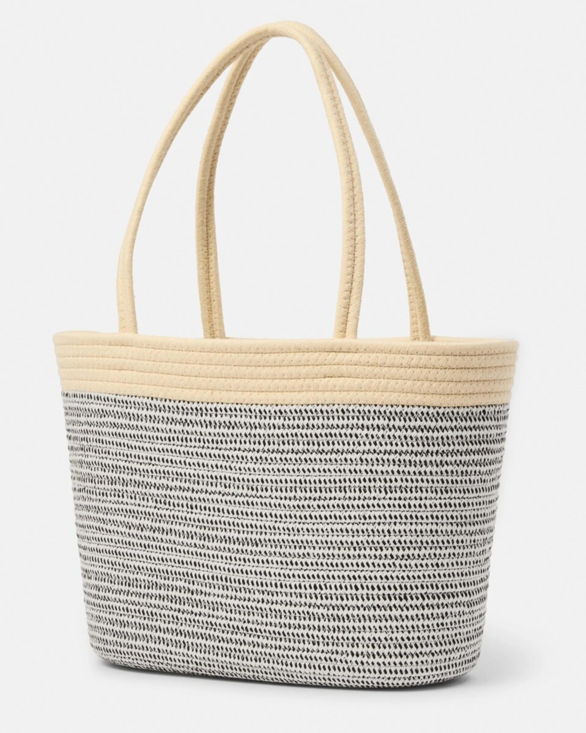 Stripe Rope Tote Bag