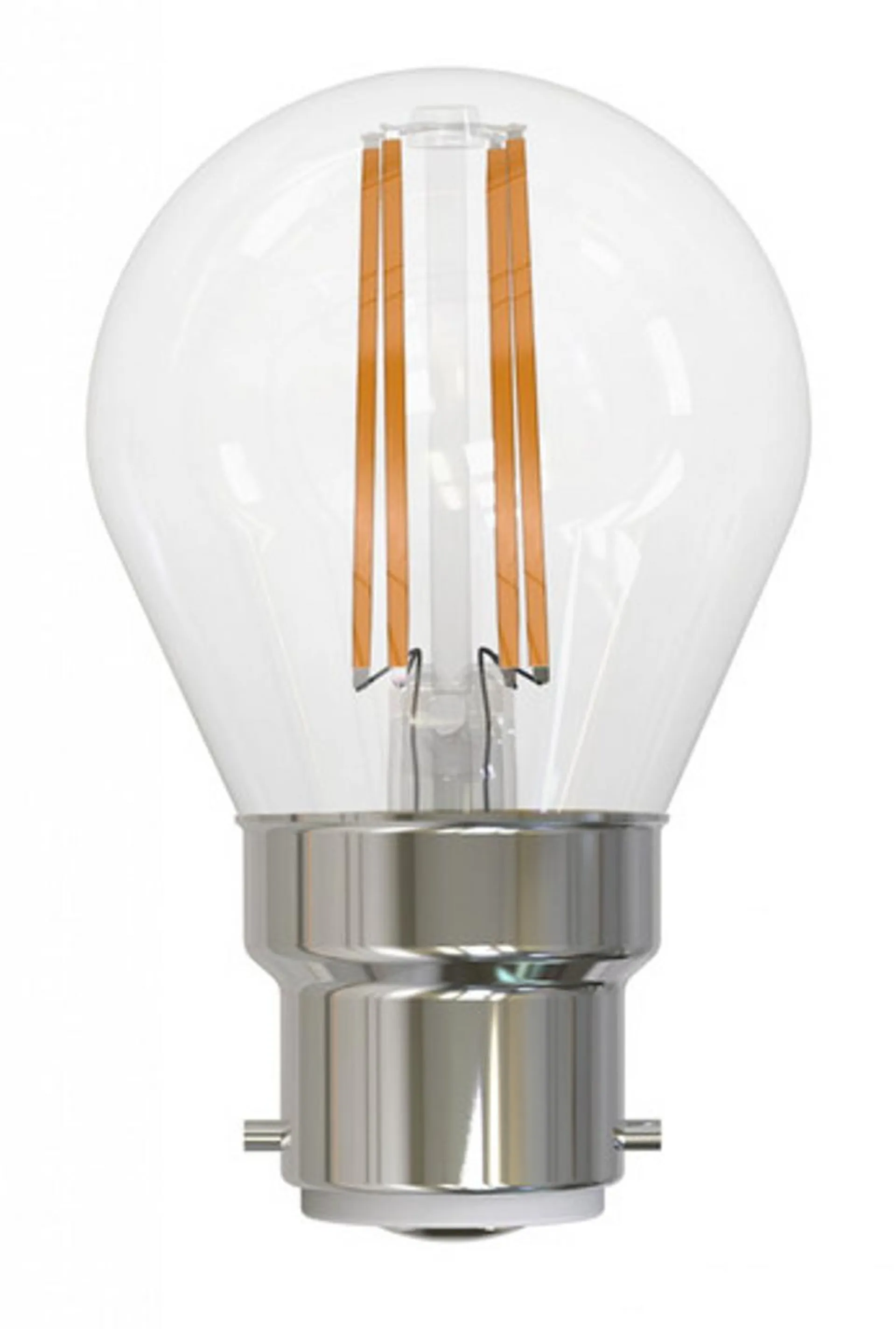 LED Filament S45 4.5W BC Warm White Dimmable Clear