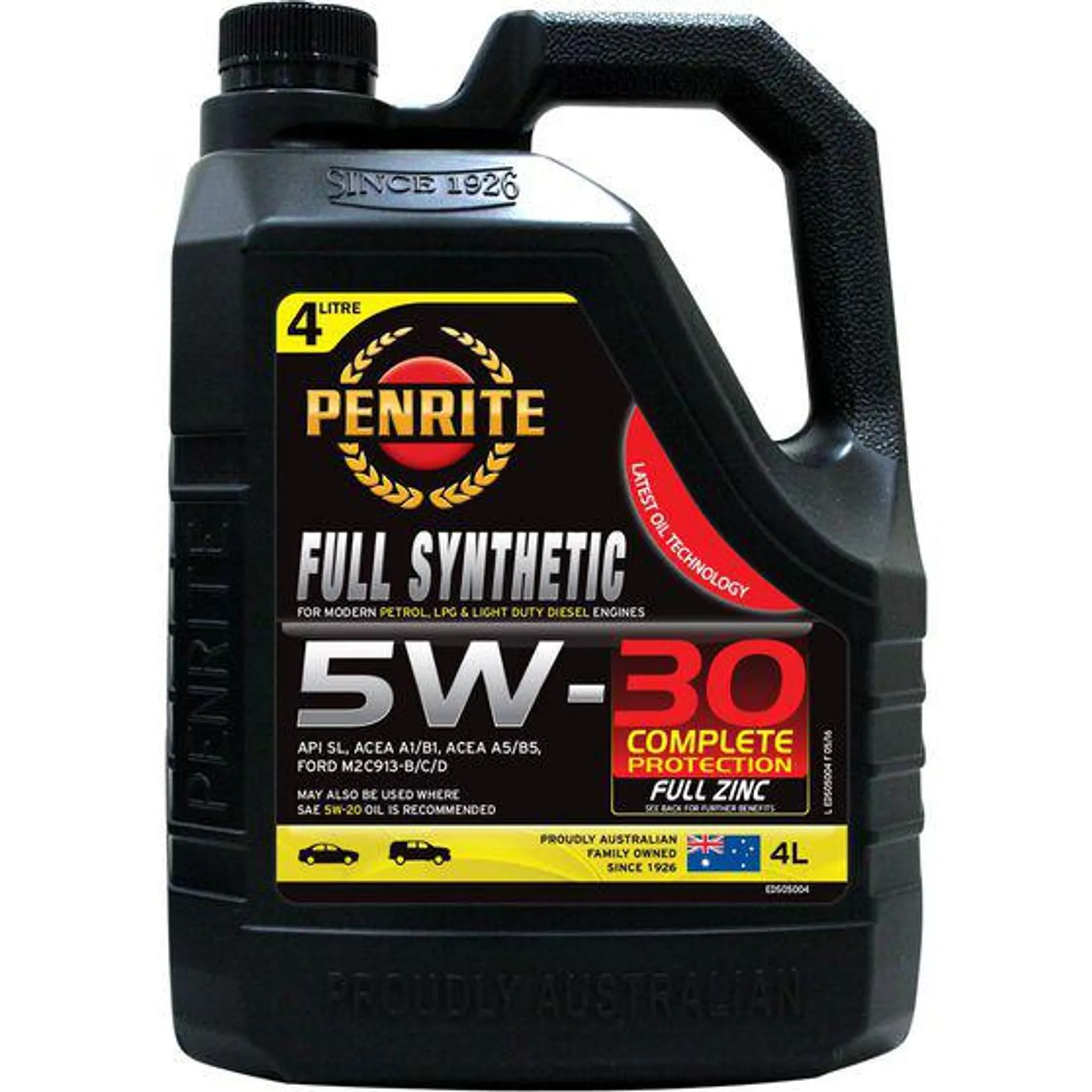 Penrite Full Synthetic Engine Oil - 5W-30 4 Litre