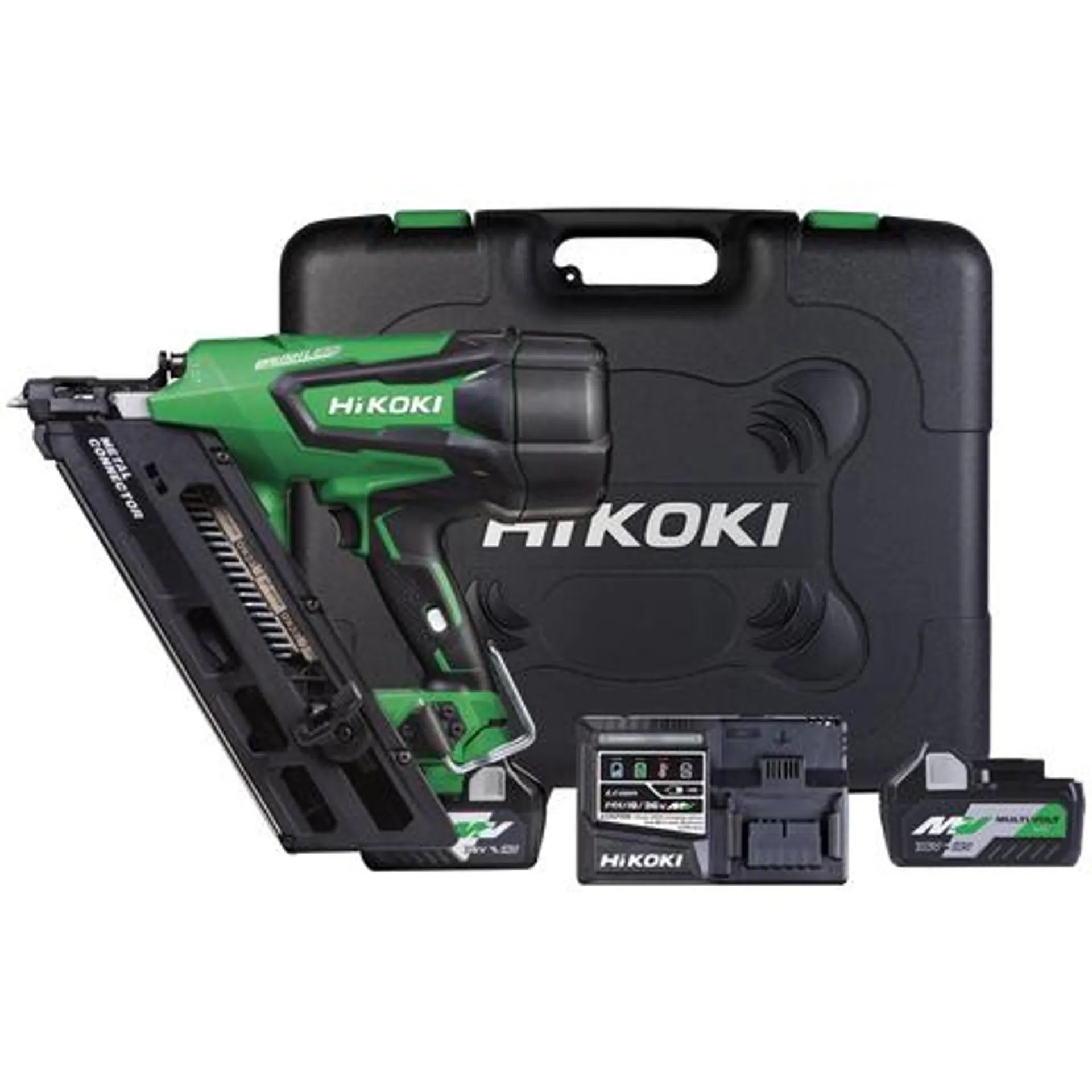 HiKOKI Cordless Metal Connector Nailer Gasless 36v Kit