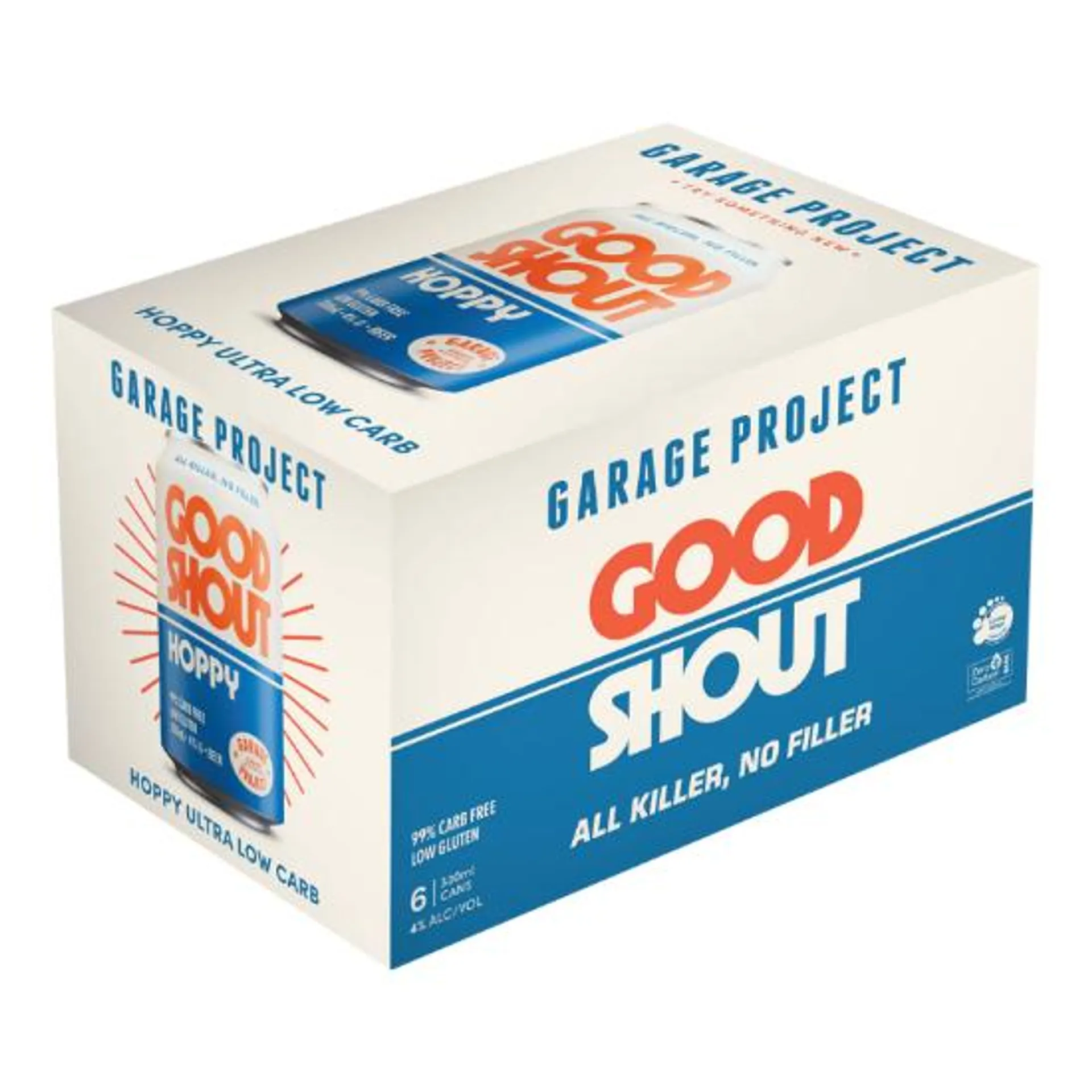 Garage Project Good Shout Hoppy Ultra Low Carb Cans 6x330ml