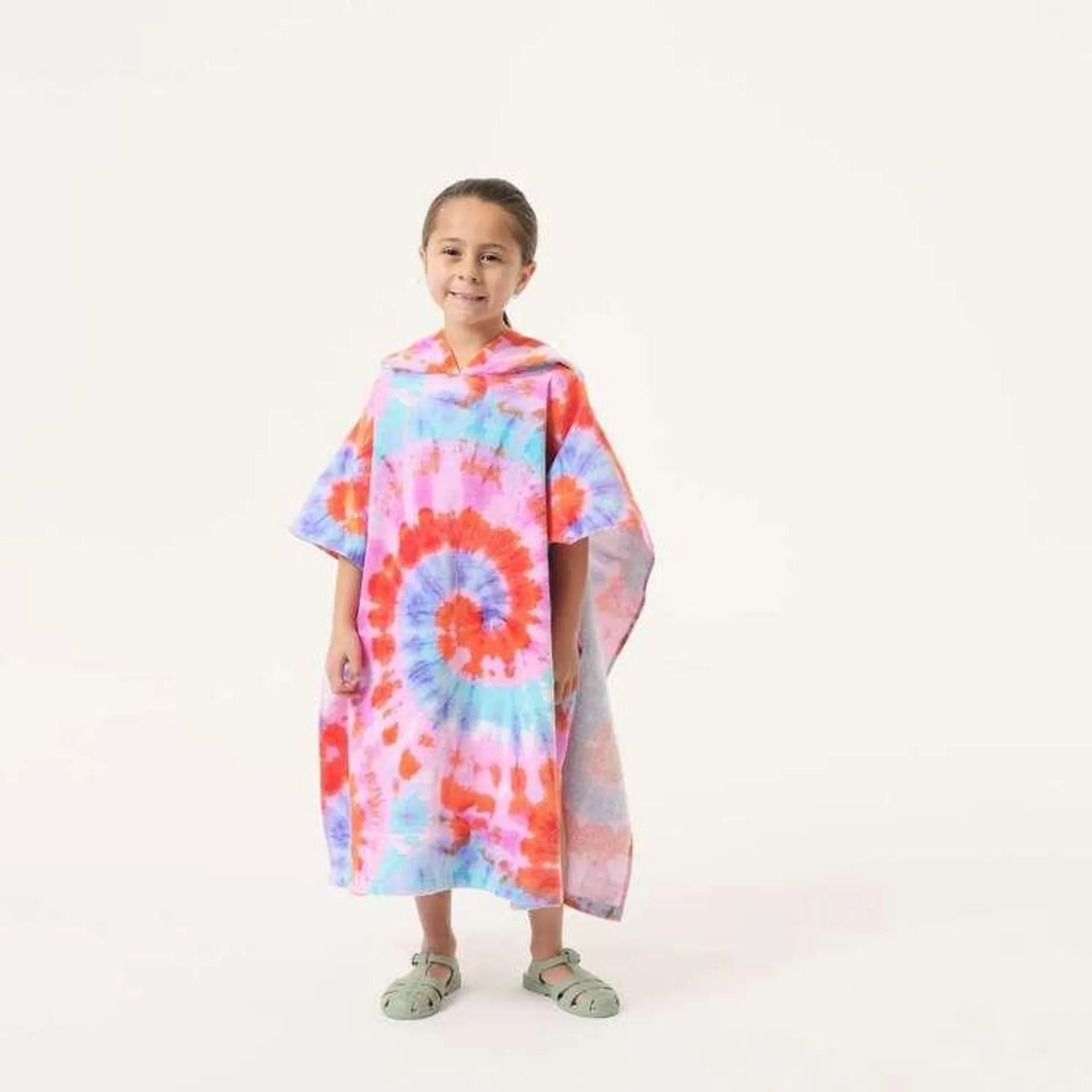 KOO Kids Large Hooded Poncho Purple 75 x 150 cm