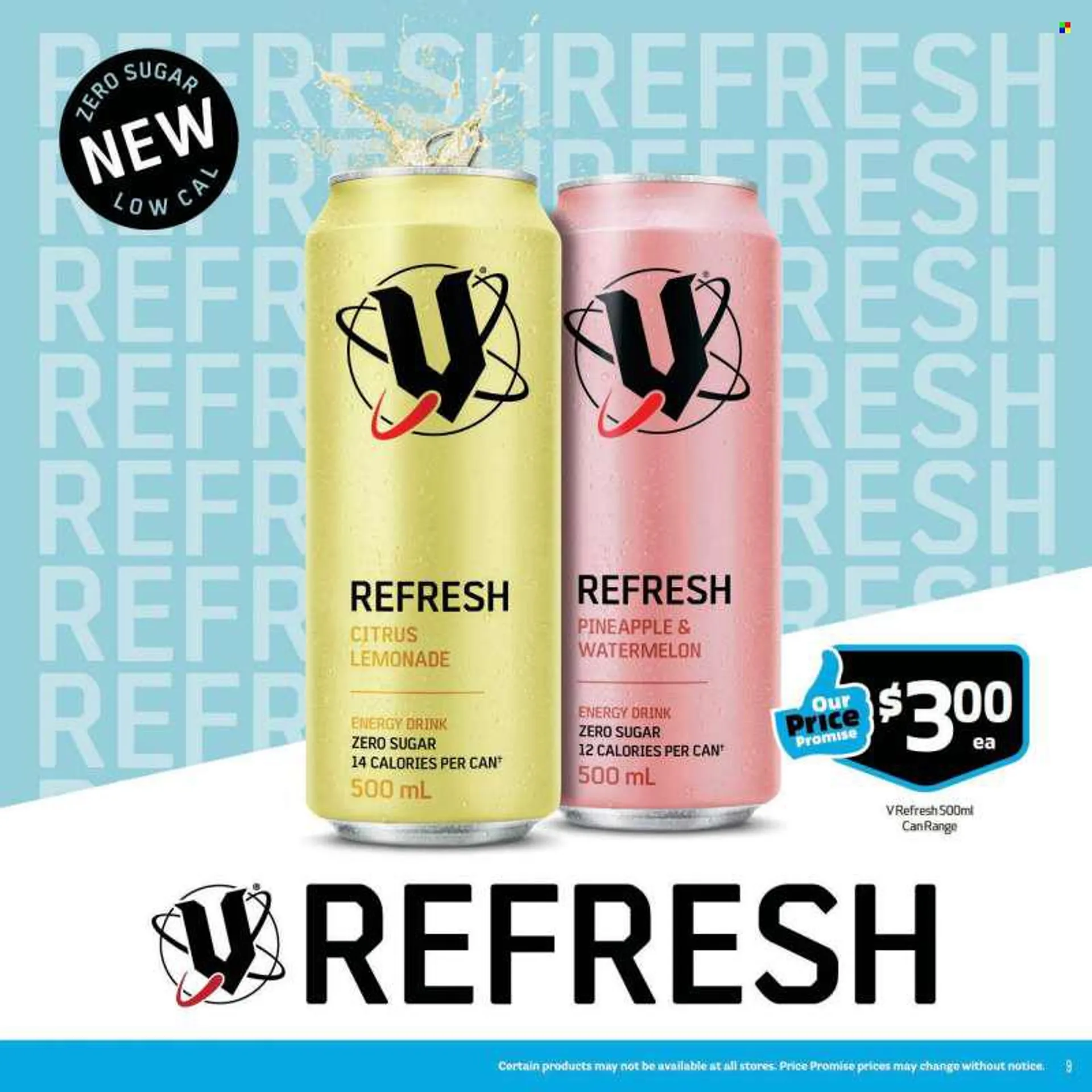 Fresh Choice mailer - 01.08.2022 - 07.08.2022 - Sales products - watermelon, lemonade, energy drink. Page 9.