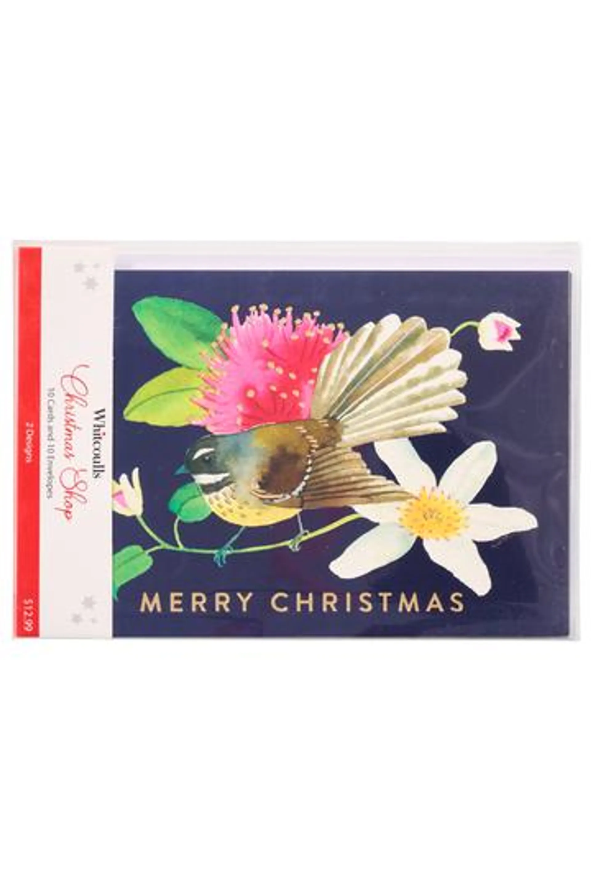 Whitcoulls Christmas Shop Boxed Cards Watercolour New Zealand Birds Pack of 10