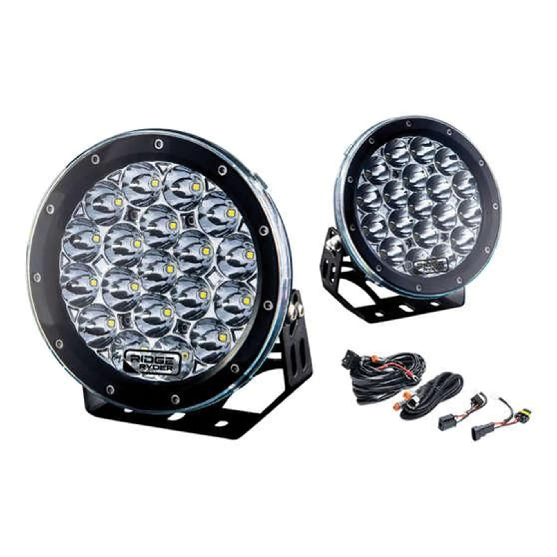 Ridge Ryder LED Driving Light Kit w/ harness - 180mm 87W