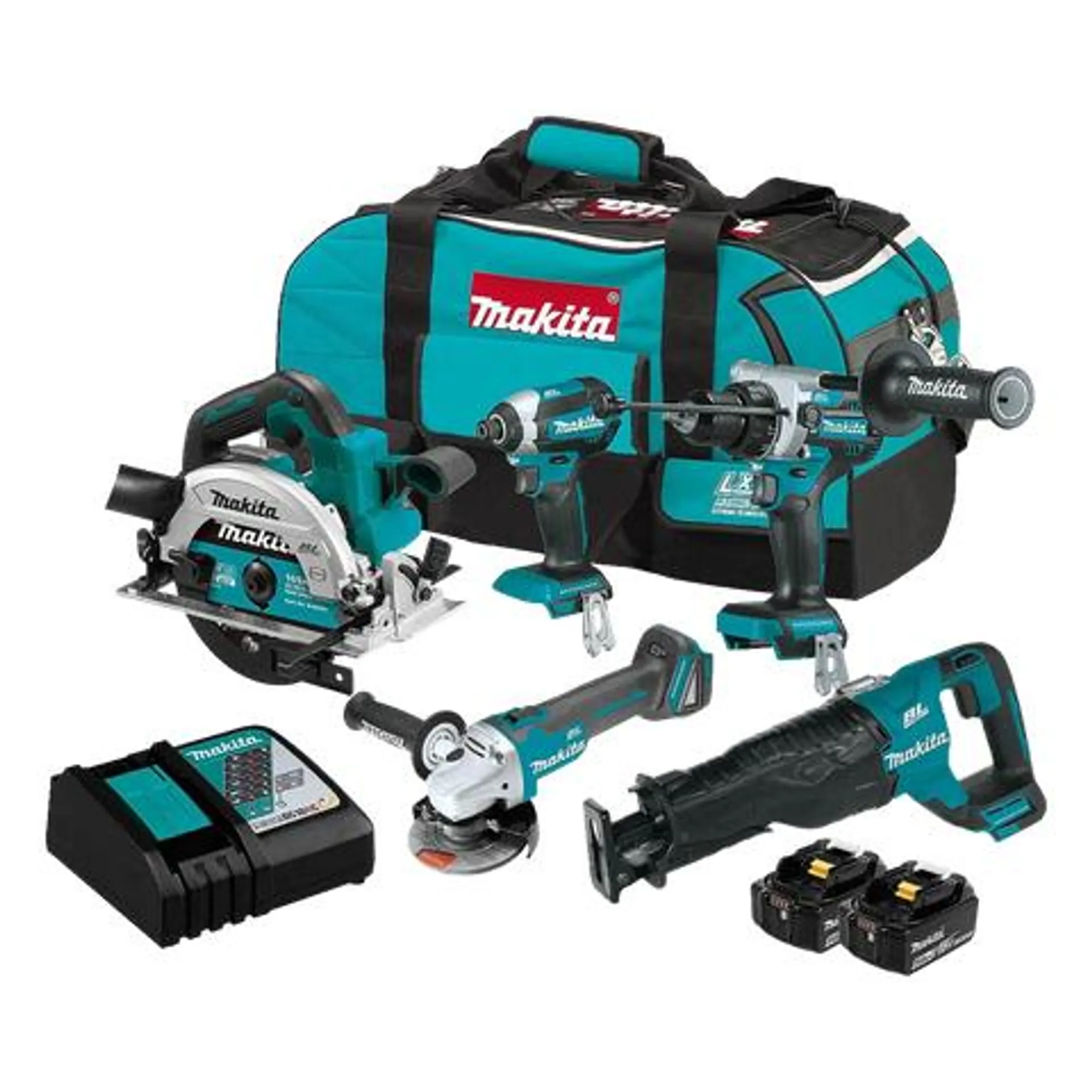 Makita LXT Cordless Jobsite Kit Brushless 5pc 18V 5Ah