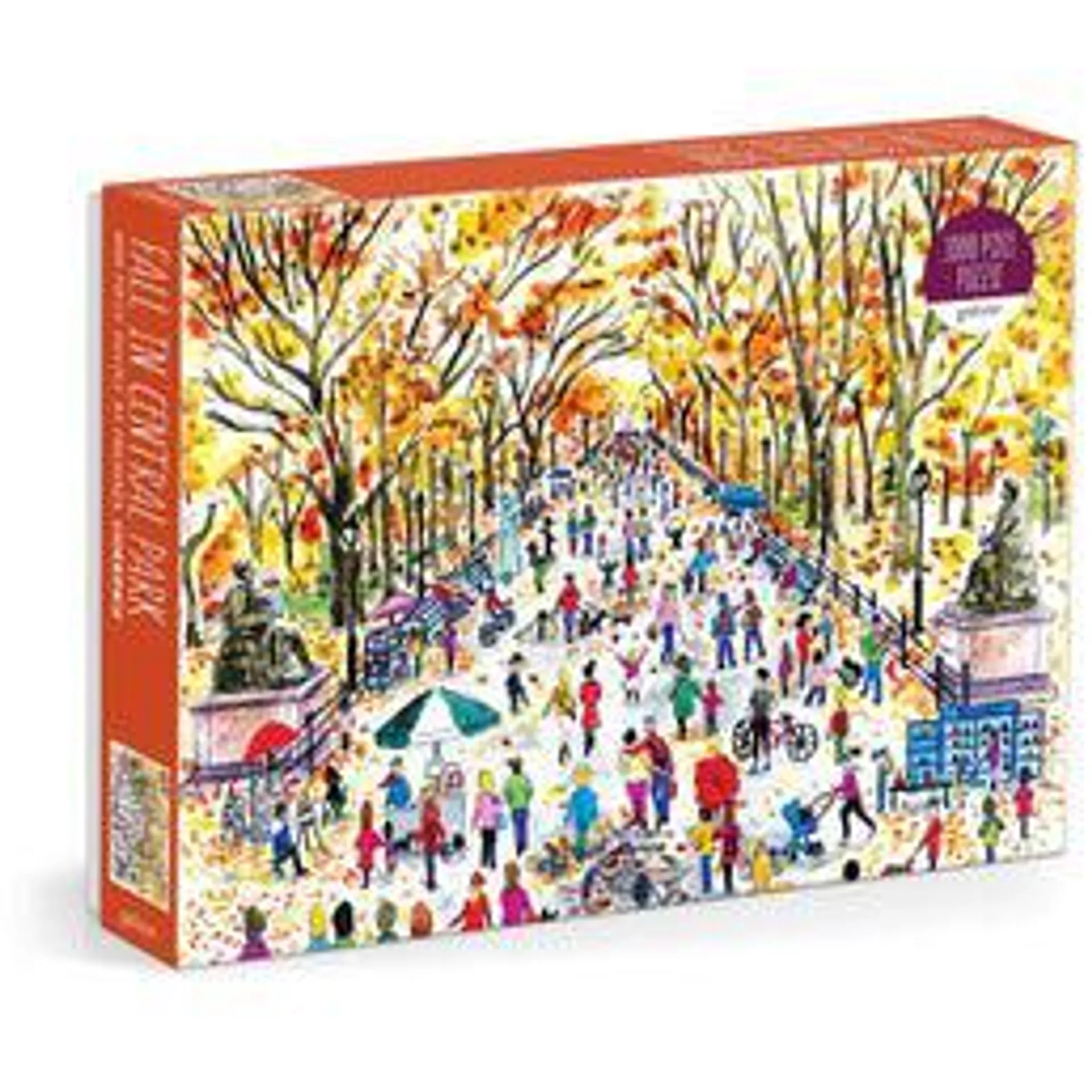 Galison Michael Storrings Fall In Central Park 1000 Piece Puzzle