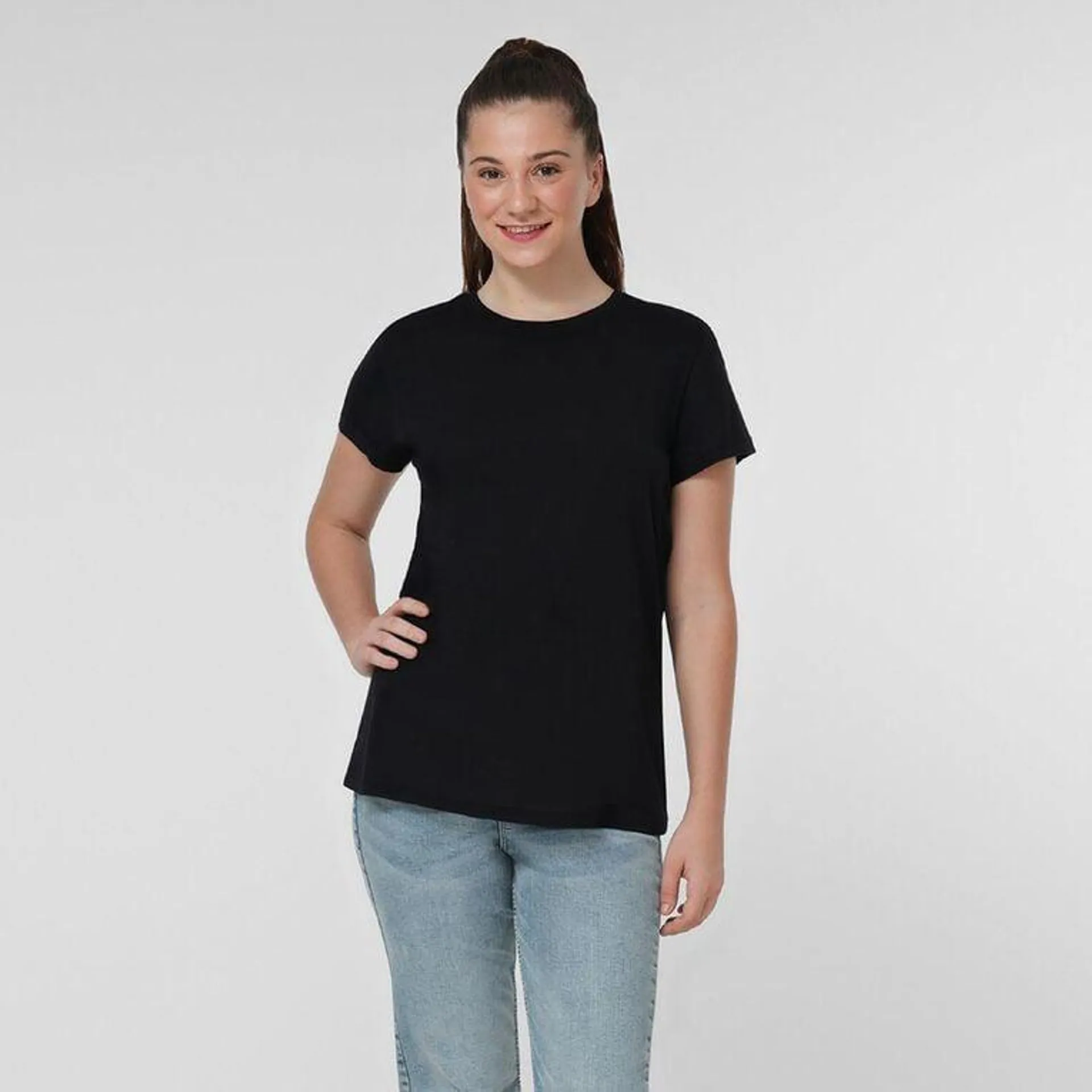 H&H Women's Short Sleeve Crew Neck Cotton Tee