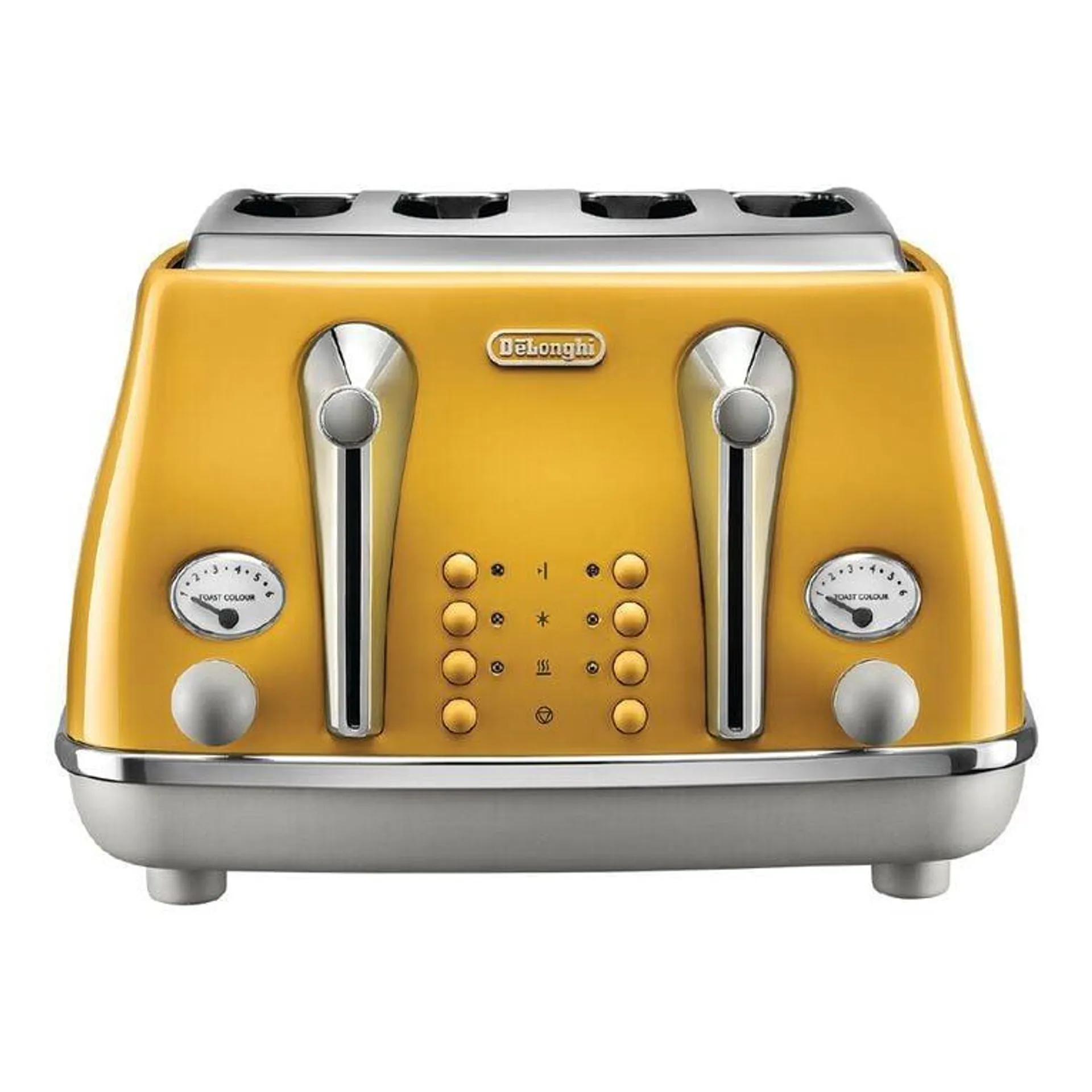 Delonghi Icona Capitals 4 Slice Toaster New York Yellow