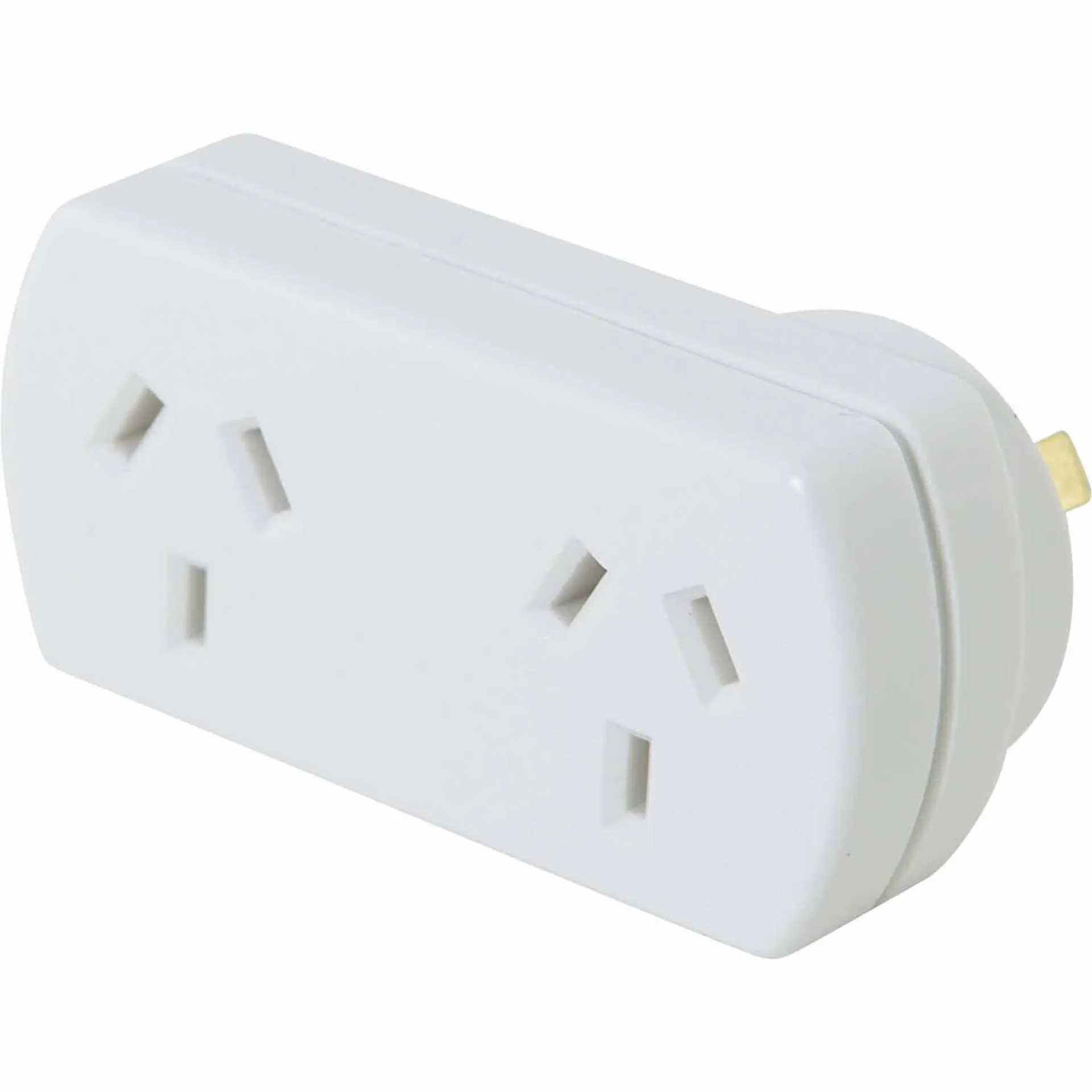 Number 8 Double Adapter Right 2400 Watt White