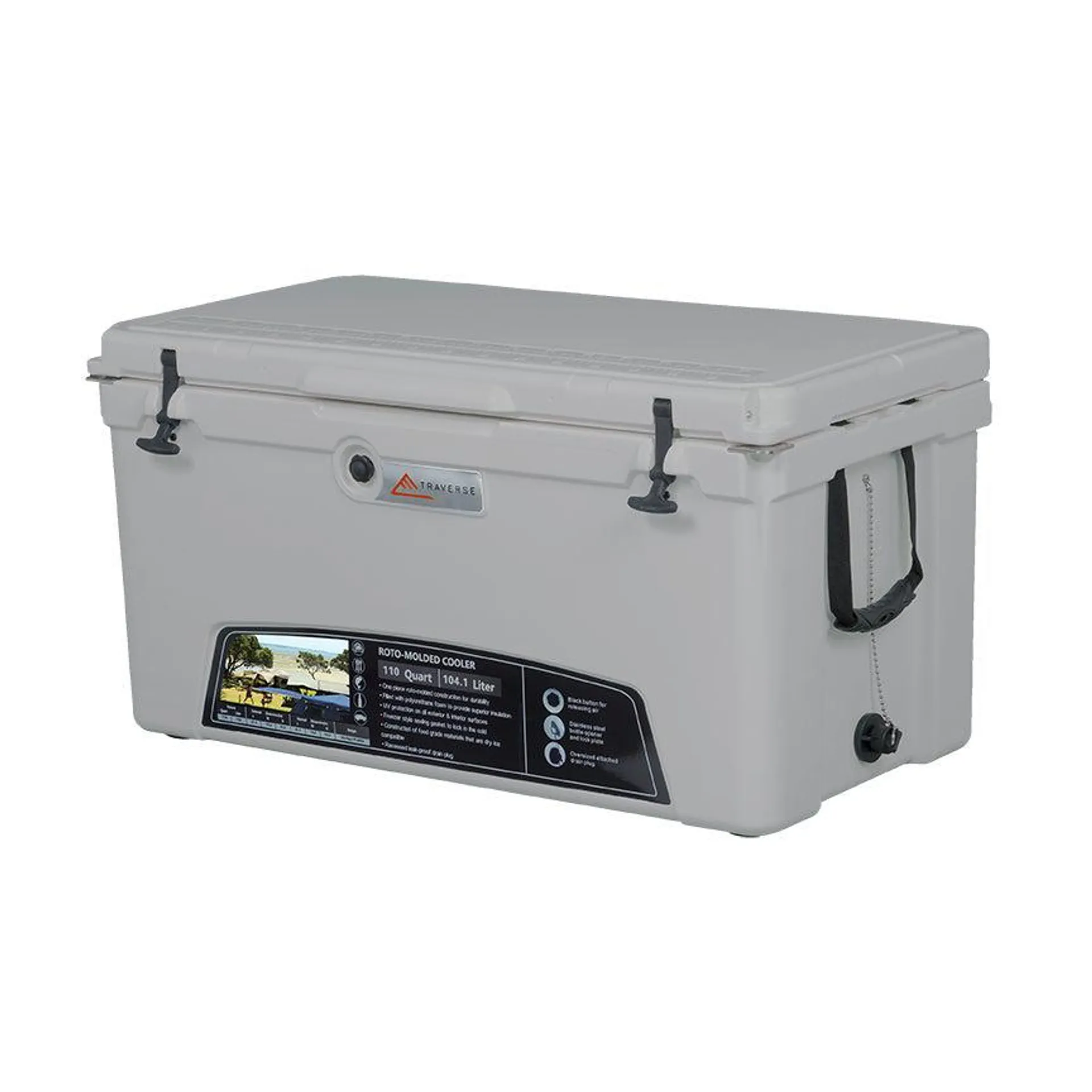 Traverse Chilly Bin 104L Cool Grey