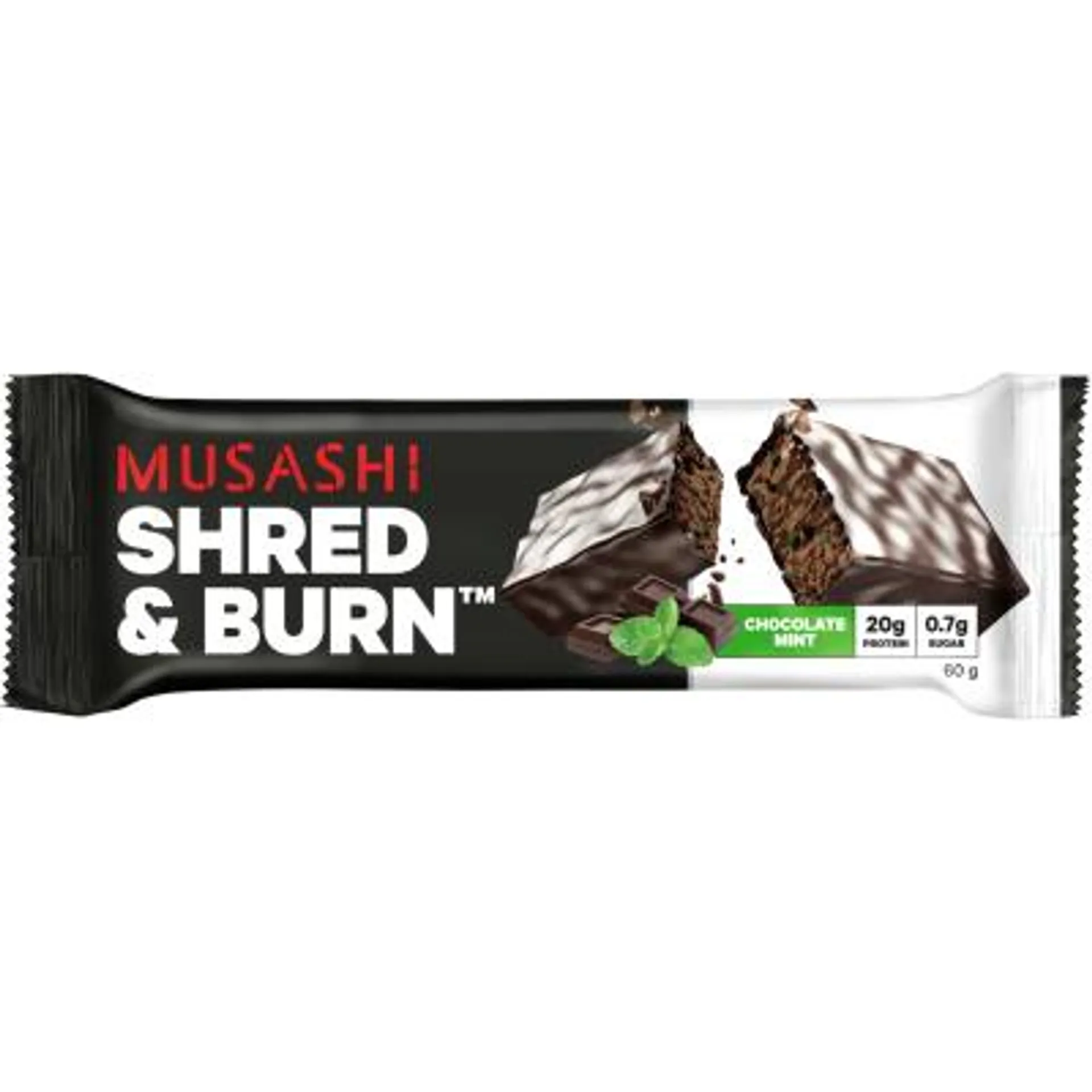 Musashi Chocolate Mint Flavour Shred & Burn Bar