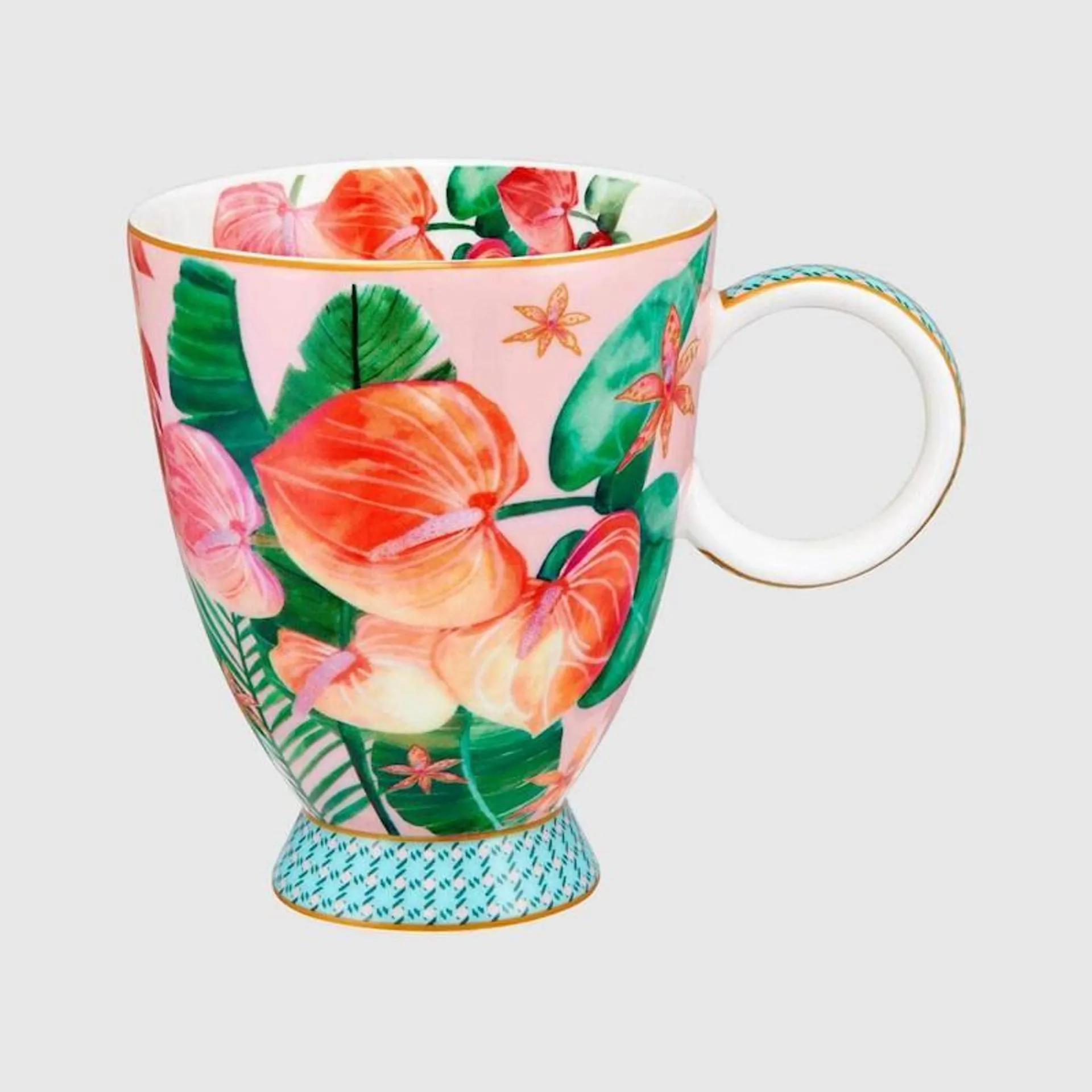 Maxwell & Williams Teas&C's Tropicana Footed Mug 300ml Pink